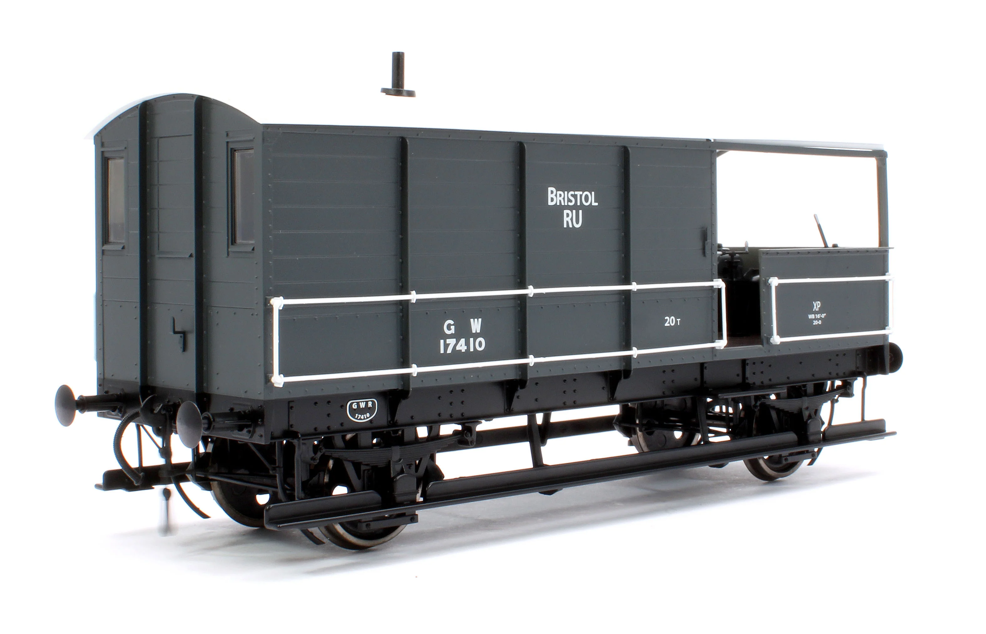 7F-300-007 Great Western Toad Brake Van Diagram AA21 Grey 17410 - Image 3