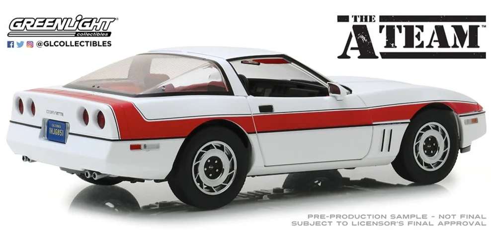 GL13532 The A Team (1983-87 TV Series) 1984 Chevrolet Corvette C4 - Image 2