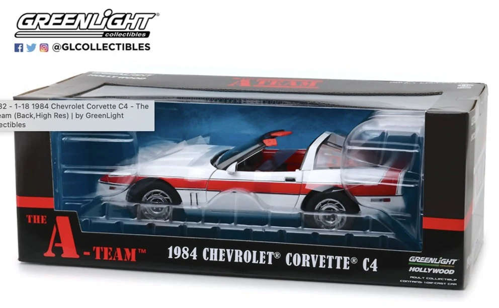 GL13532 The A Team (1983-87 TV Series) 1984 Chevrolet Corvette C4 - Image 3