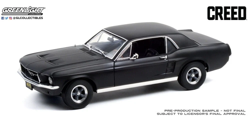 GL13611 Creed (2015 Movie) 1967 Ford Mustang Coupe - Black