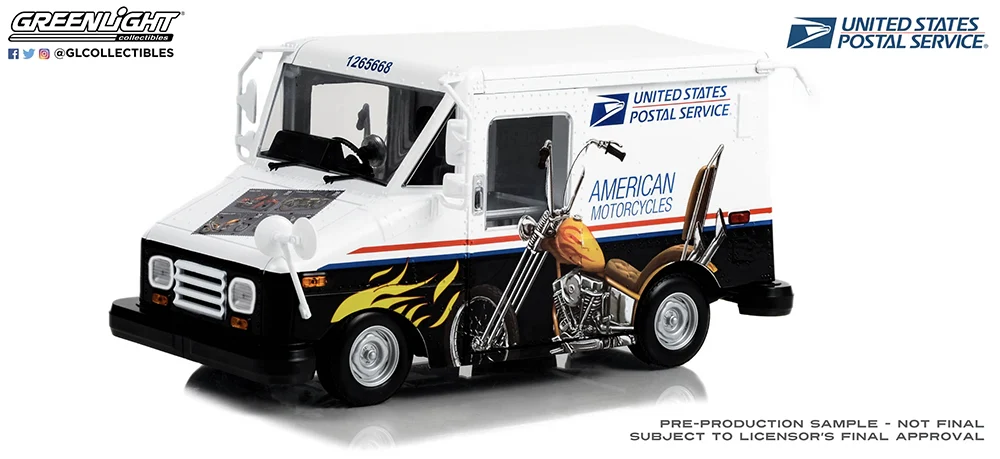 GL13643 Postal Service Delivery Vehicle (LLV) - American Motorcycle stamp