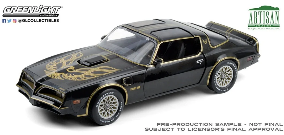 GL19098 1977 Pontiac Firebird Trans Am Starlite Black With Golden Eagle Hood