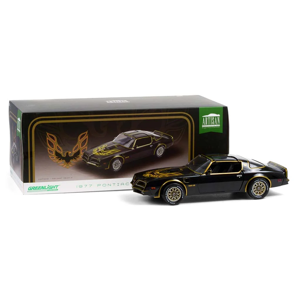 GL19098 1977 Pontiac Firebird Trans Am Starlite Black With Golden Eagle Hood - Image 2