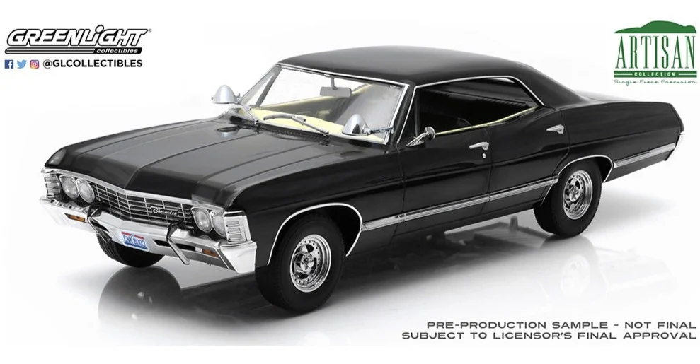 GL19119 1967 Chevrolet Impala Sport Sedan Tuxedo Black - Artisan Collection