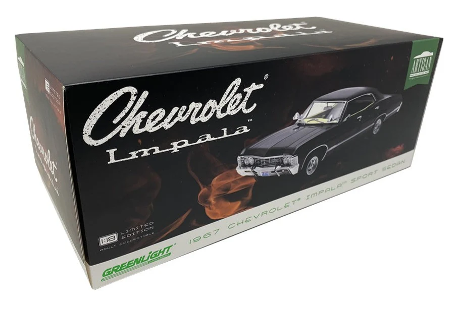 GL19119 1967 Chevrolet Impala Sport Sedan Tuxedo Black - Artisan Collection - Image 4