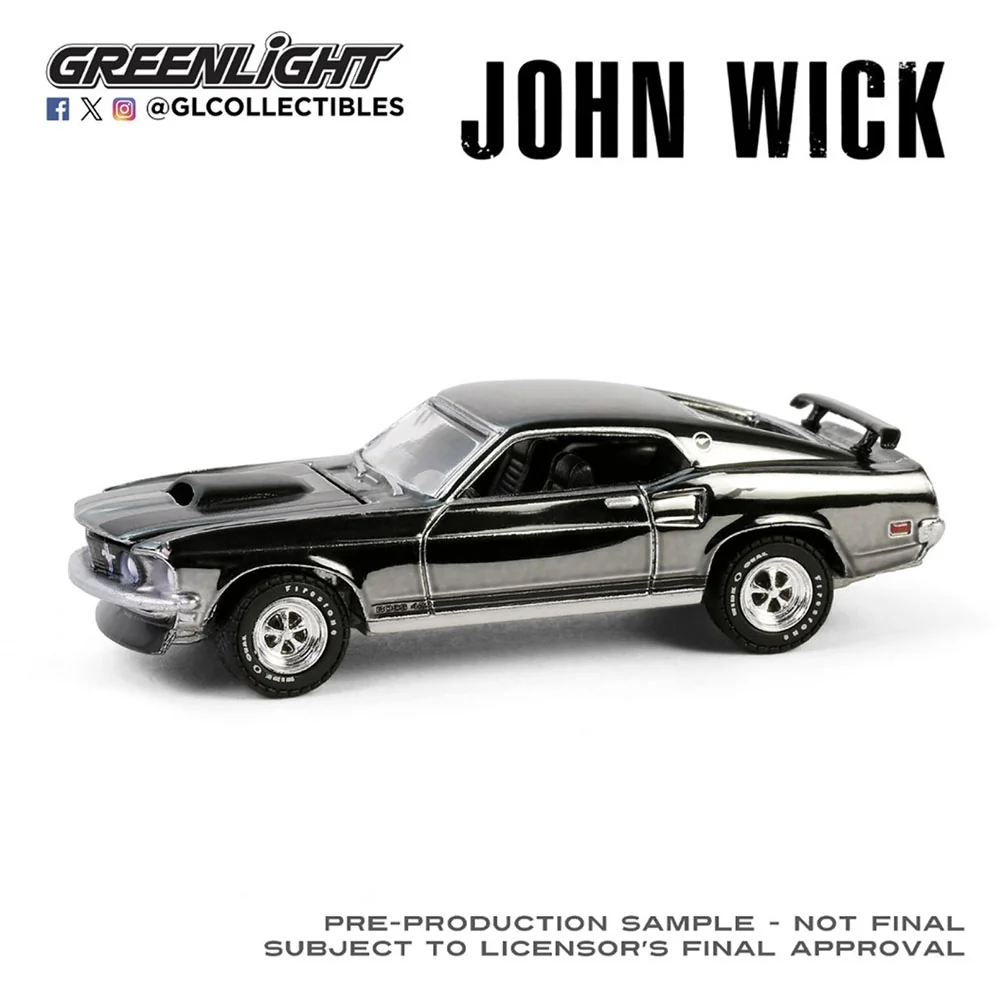 GL30557 John Wick (2014 Movie) - Ford Mustang Boss 429 1969 - Silver