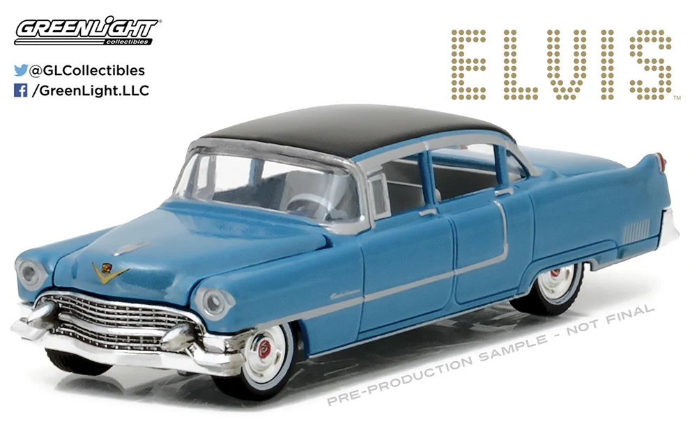 GL44760-A Elvis Presley (1935-77) - 1955 Cadillac Fleetwood Series 60 Blue - Image 2