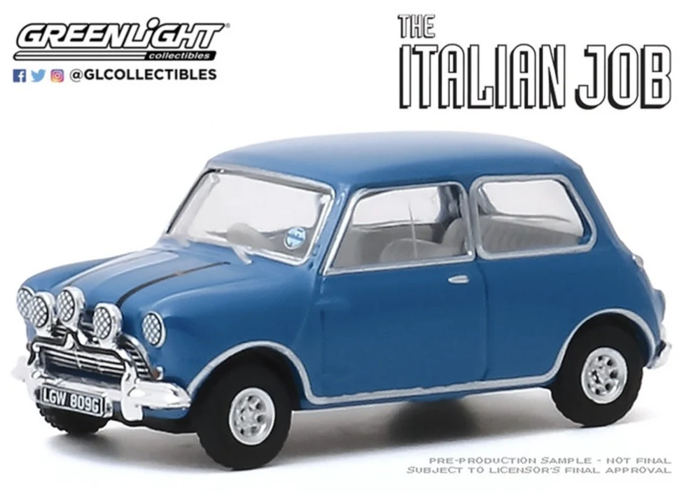 GL44880-A The Italian Job (1969 Movie) 1967 Austin Mini Cooper - Blue