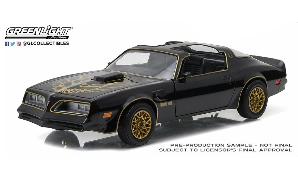 GL84036 1977 Pontiac Firebird Trans Am - Starlite Black With Golden Eagle Hood