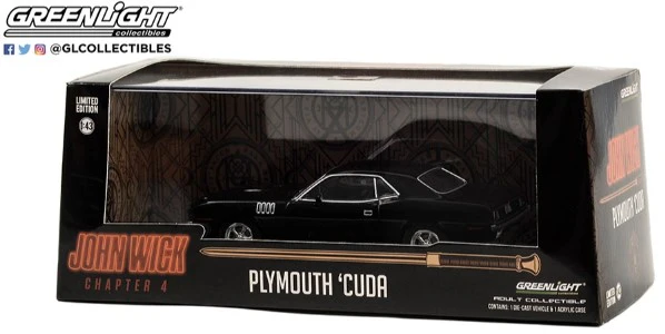 GL86641 John Wick 4 (2023 Movie) 1971 Plymouth 'Cuda - Image 2