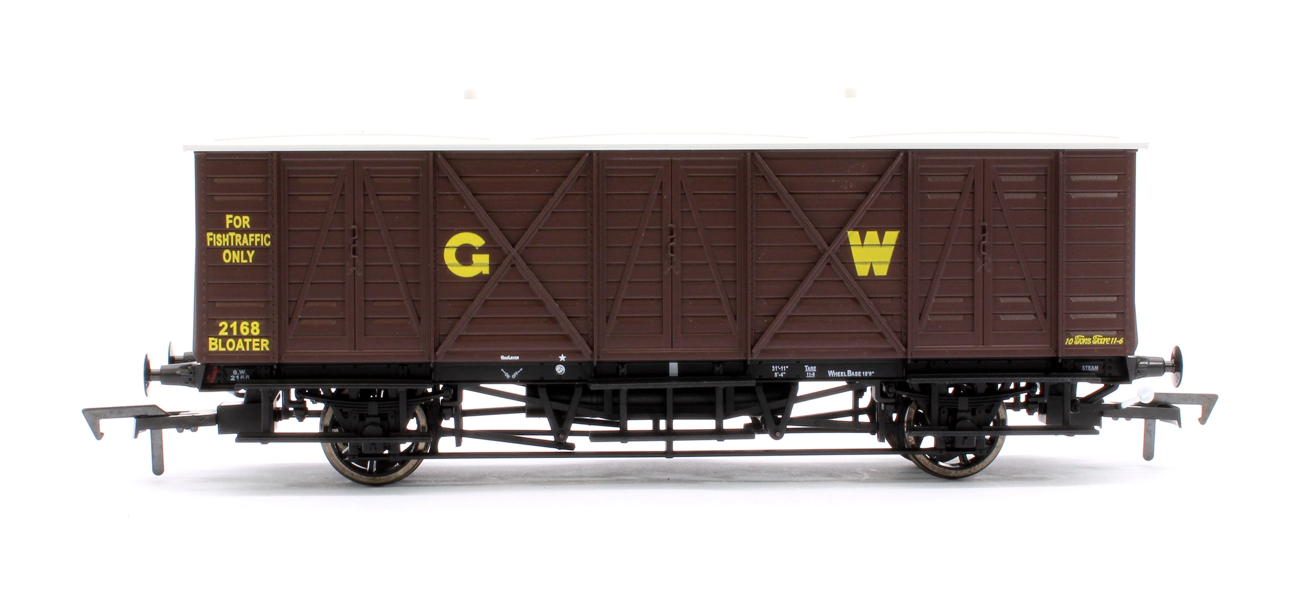 E87057 GWR 10T 'Bloater' Fish Van GWR Brown (GW) No. 2168 - Image 2