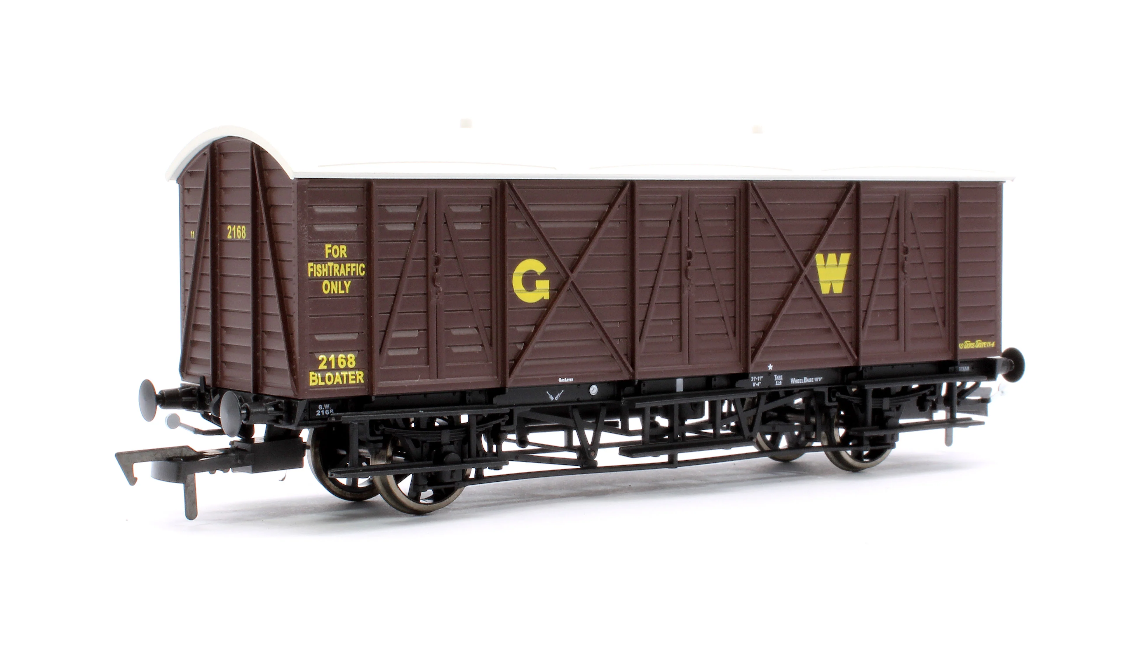 E87057 GWR 10T 'Bloater' Fish Van GWR Brown (GW) No. 2168 - Image 3