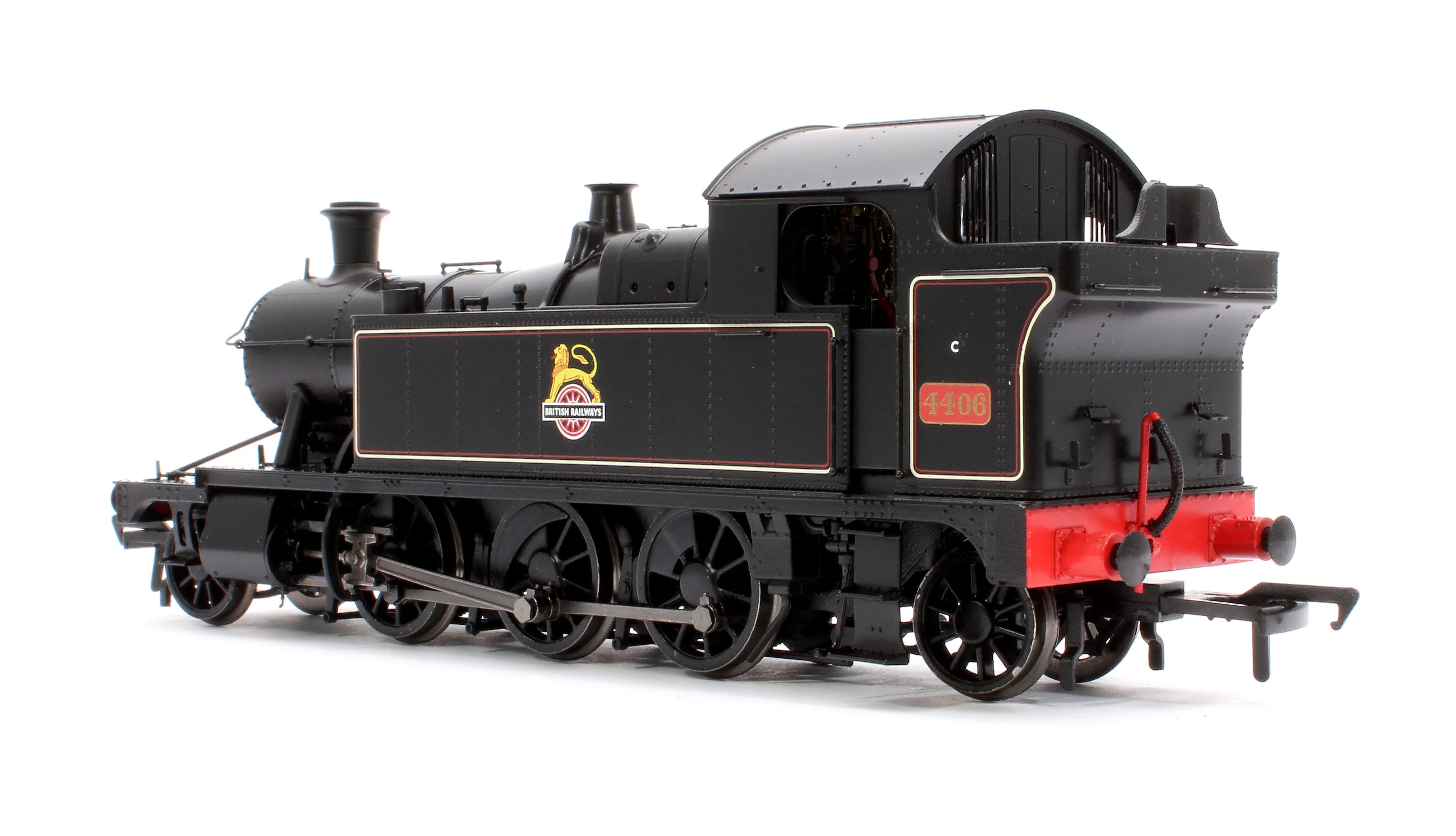 951507 GWR 44XX ‘Small Prairie’ BR Early Crest Lined Black No.4406 2-6-2T Steam Locomotive - DCC Sound - Image 2
