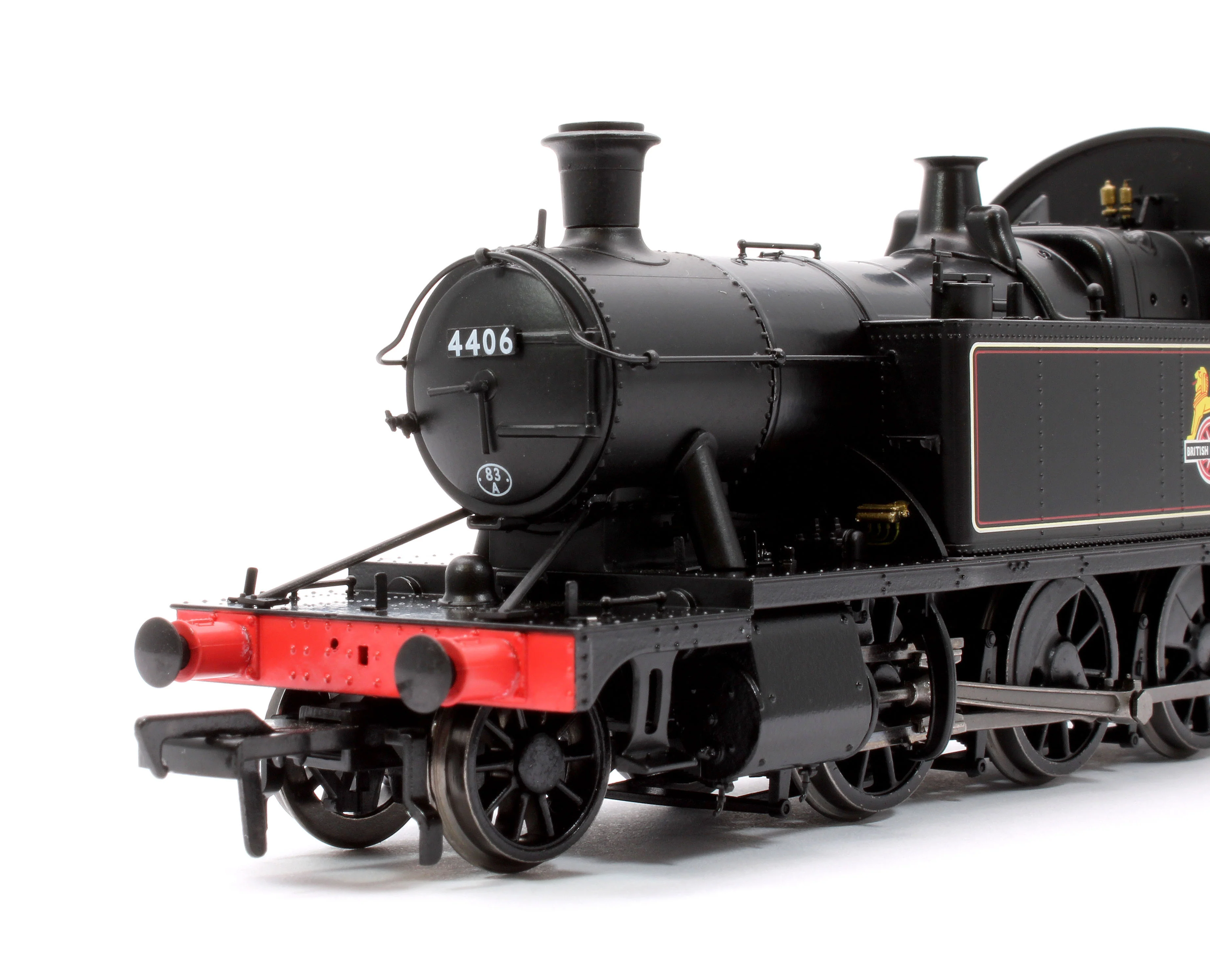 951507 GWR 44XX ‘Small Prairie’ BR Early Crest Lined Black No.4406 2-6-2T Steam Locomotive - DCC Sound - Image 7