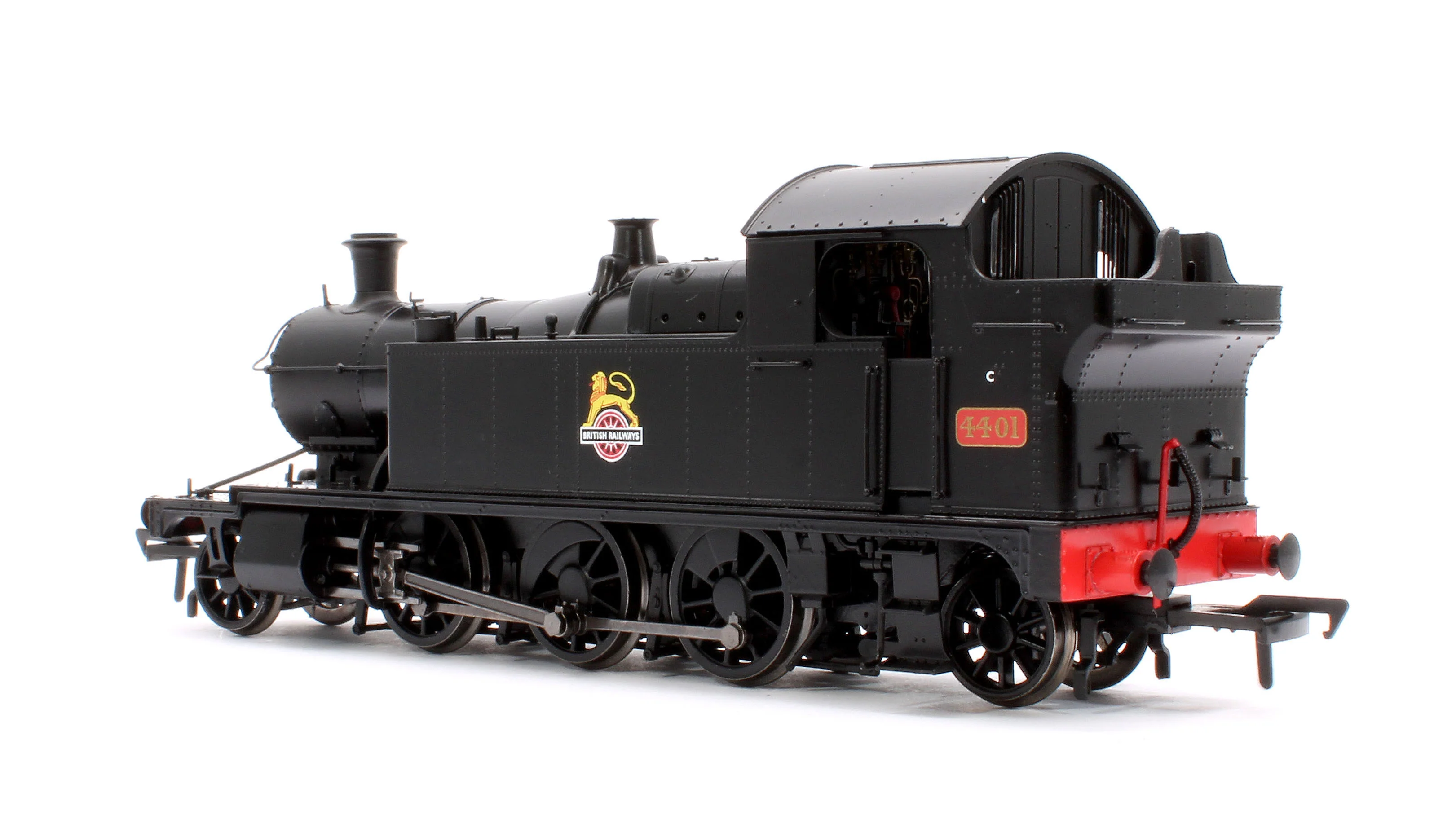 951508 GWR 44XX ‘Small Prairie’ BR Early Crest Plain Black No.4401 2-6-2T Steam Locomotive - DCC Sound - Image 2