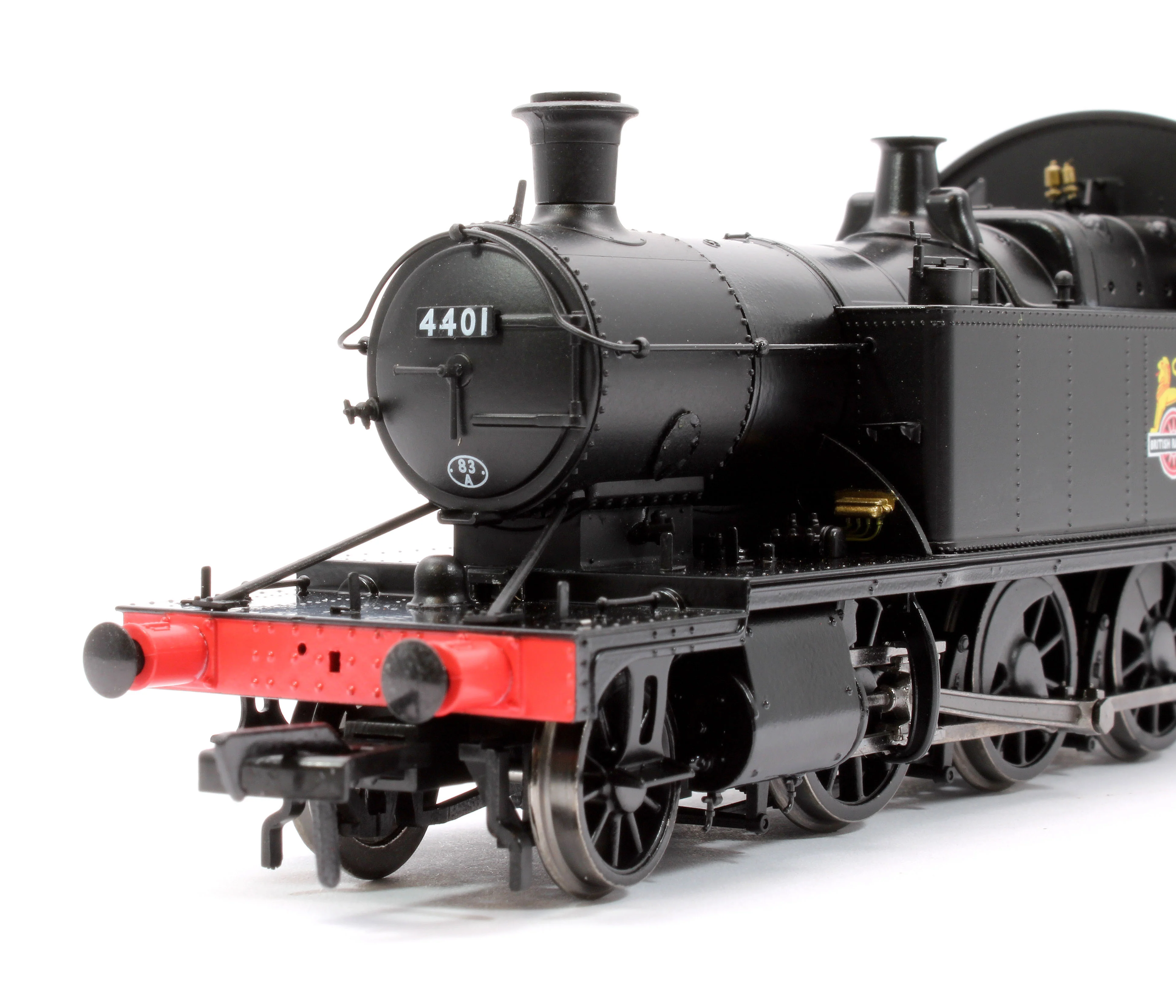 951508 GWR 44XX ‘Small Prairie’ BR Early Crest Plain Black No.4401 2-6-2T Steam Locomotive - DCC Sound - Image 7