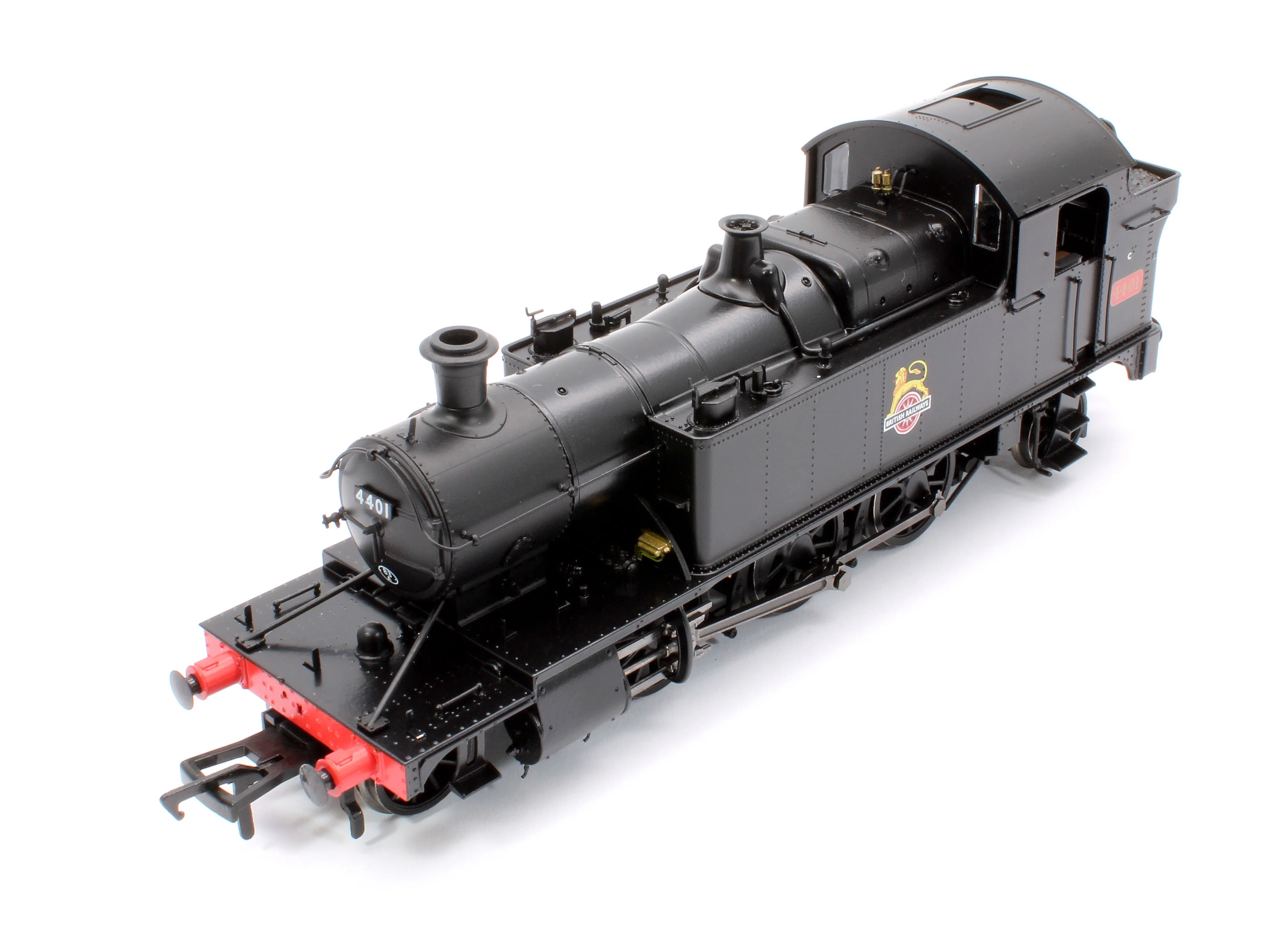 951508 GWR 44XX ‘Small Prairie’ BR Early Crest Plain Black No.4401 2-6-2T Steam Locomotive - DCC Sound - Image 9