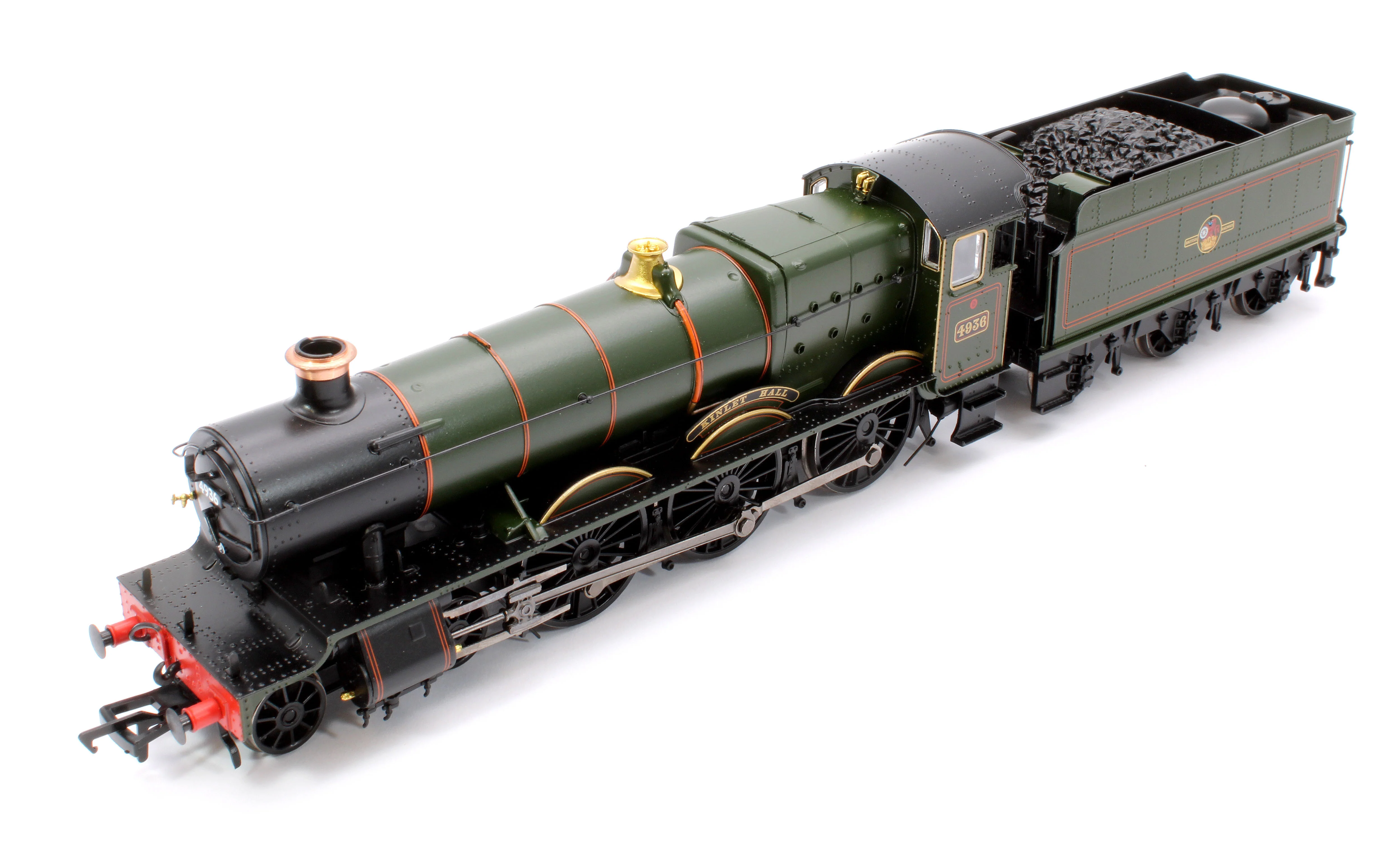32-008 GWR 49XX 'Hall' 4936 'Kinlet Hall' BR Lined Green (Late Crest) Steam Locomotive - Image 10