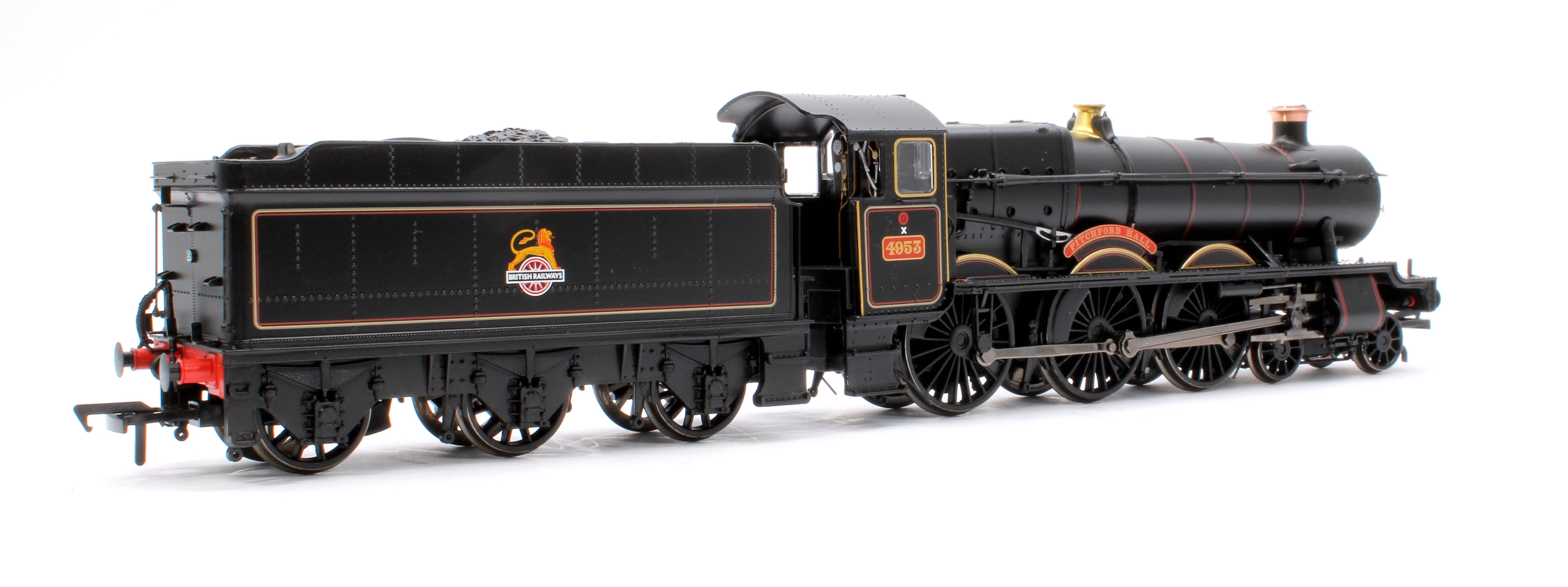 32-002B GWR 49XX 'Hall' 4953 'Pitchford Hall' BR Lined Black (Early Emblem) Steam Locomotive - Image 3