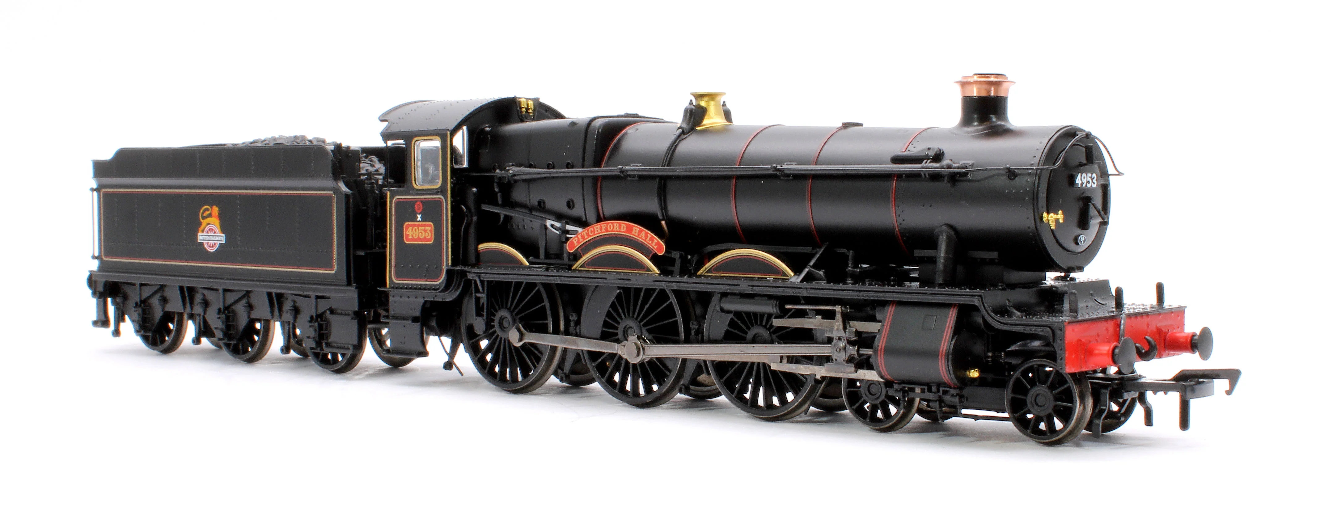 32-002B GWR 49XX 'Hall' 4953 'Pitchford Hall' BR Lined Black (Early Emblem) Steam Locomotive - Image 4