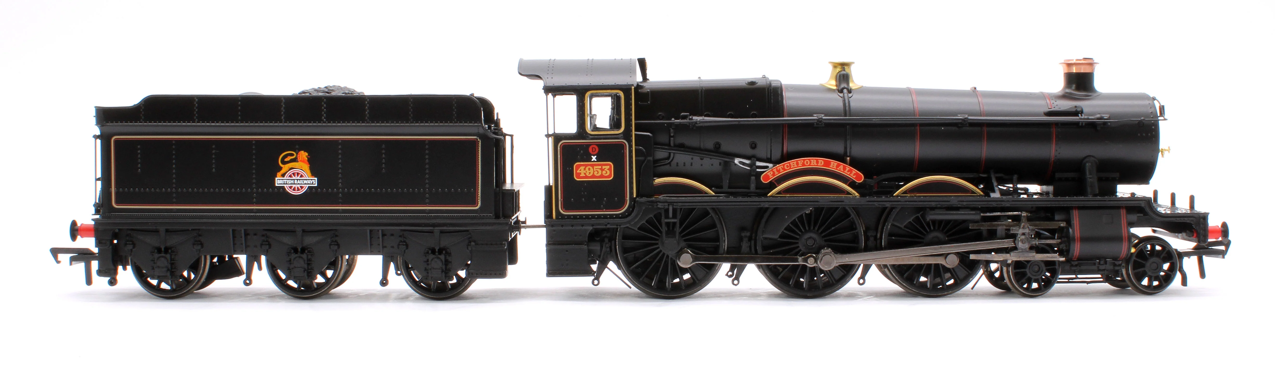 32-002B GWR 49XX 'Hall' 4953 'Pitchford Hall' BR Lined Black (Early Emblem) Steam Locomotive - Image 5