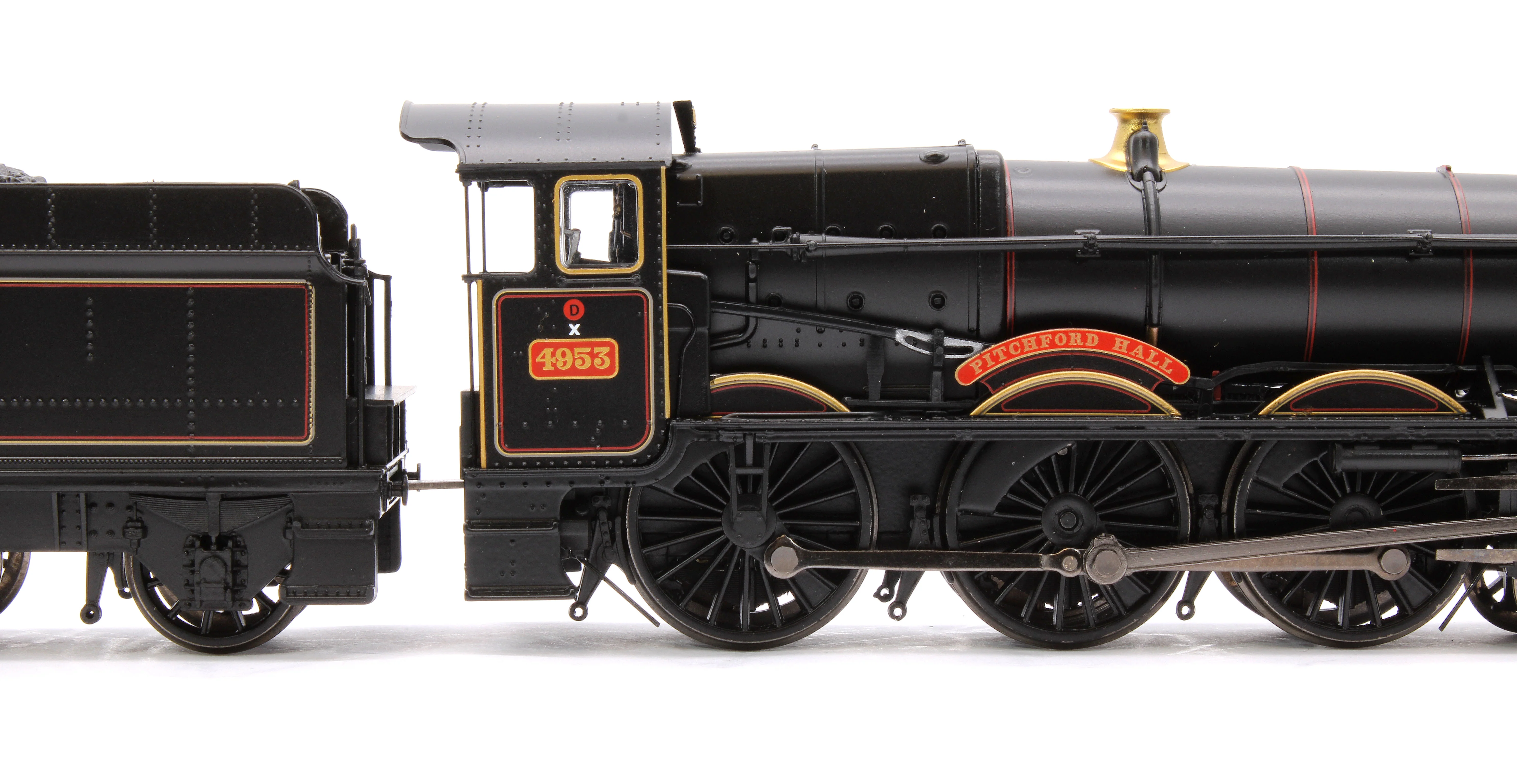 32-002B GWR 49XX 'Hall' 4953 'Pitchford Hall' BR Lined Black (Early Emblem) Steam Locomotive - Image 6