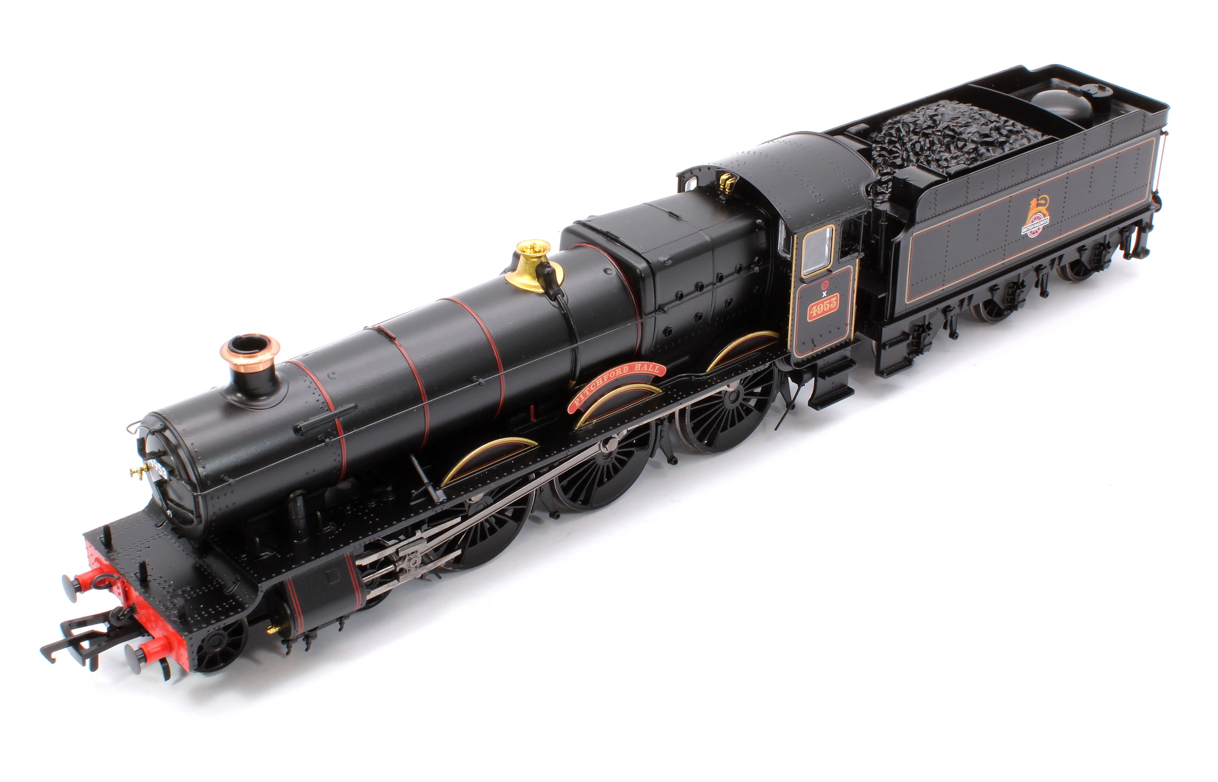 32-002B GWR 49XX 'Hall' 4953 'Pitchford Hall' BR Lined Black (Early Emblem) Steam Locomotive - Image 9