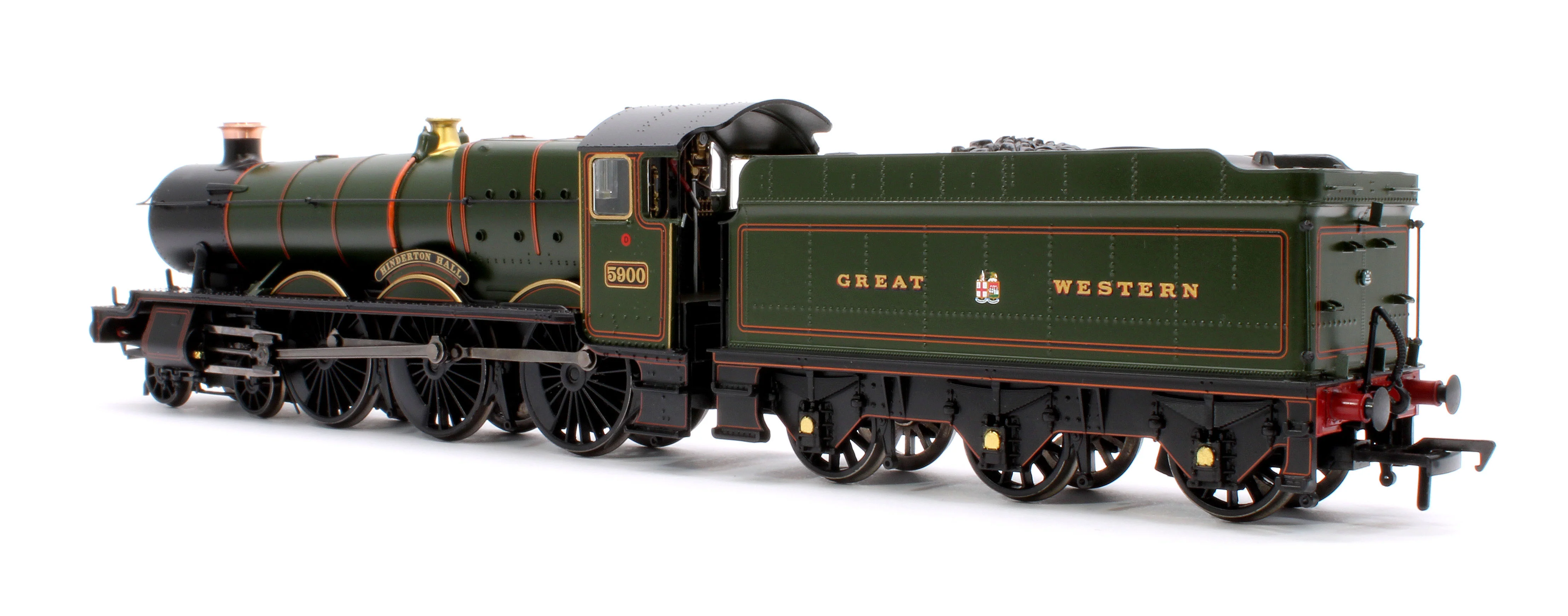 32-004A GWR 49XX 'Hall' 5900 'Hinderton Hall' GWR Lined Green (GW Crest) Steam Locomotive - Image 2