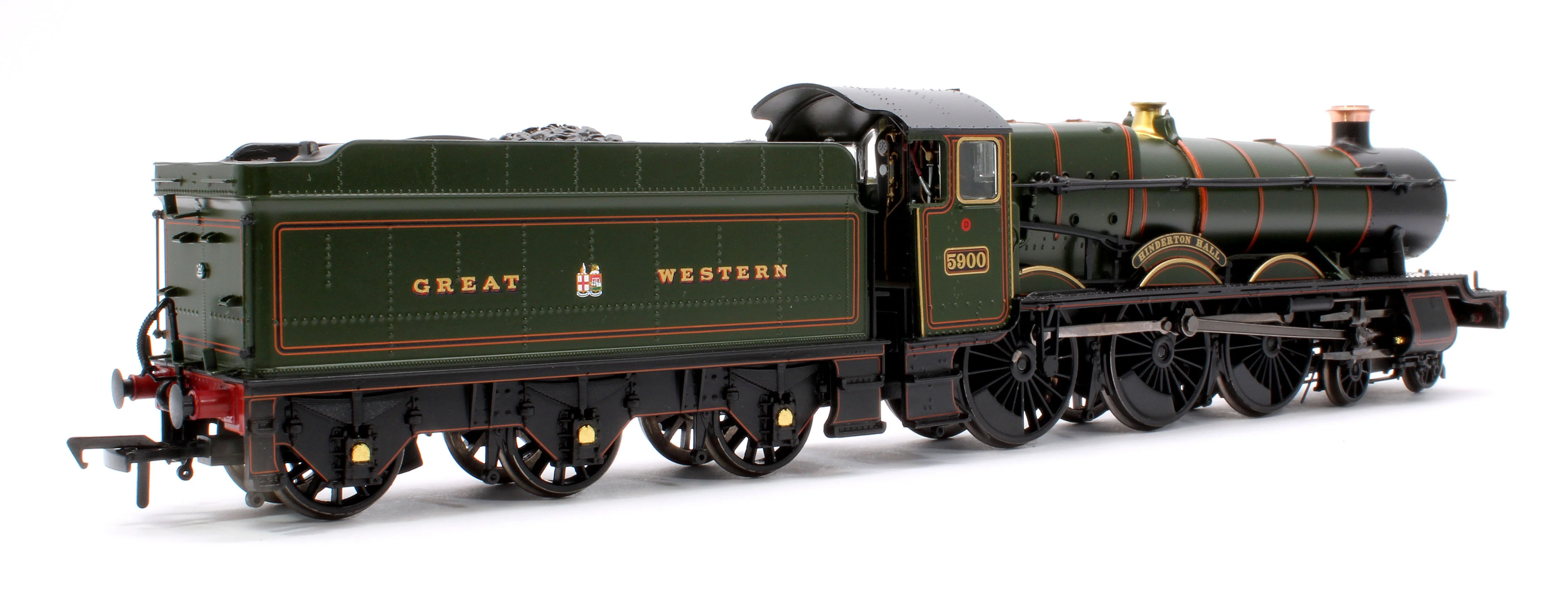 32-004A GWR 49XX 'Hall' 5900 'Hinderton Hall' GWR Lined Green (GW Crest) Steam Locomotive - Image 3
