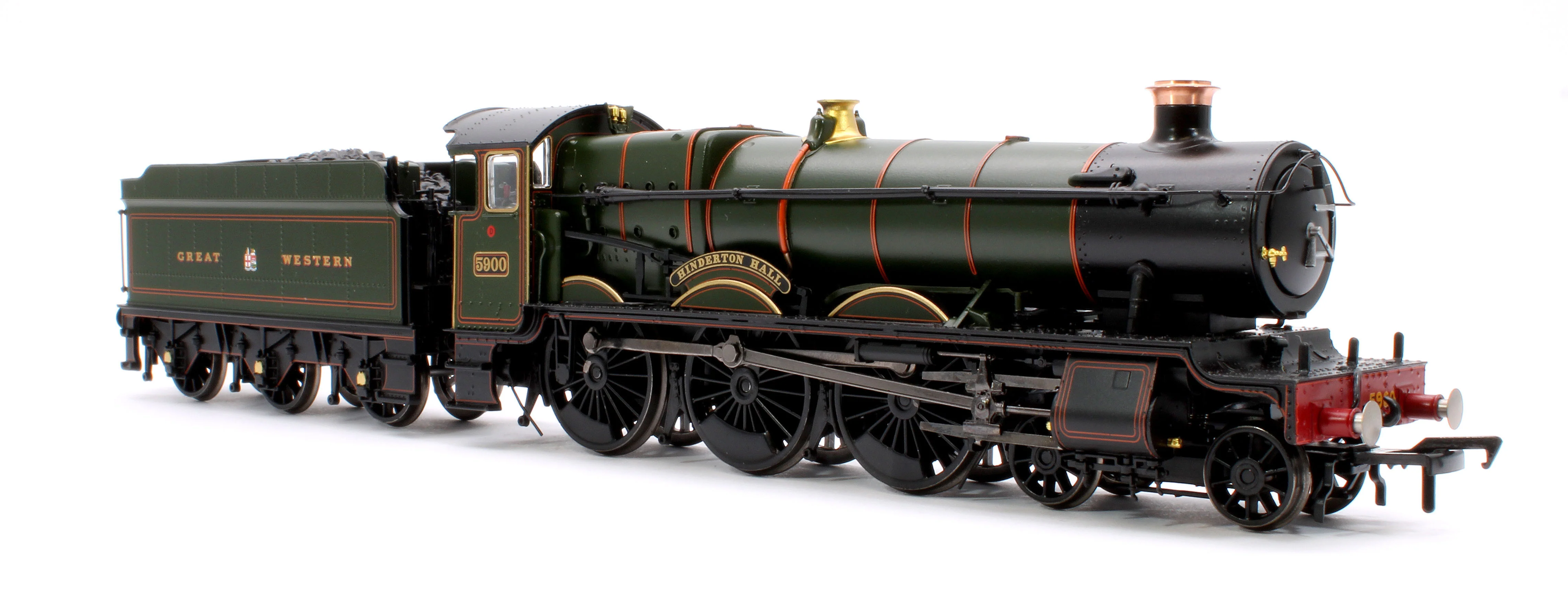 32-004A GWR 49XX 'Hall' 5900 'Hinderton Hall' GWR Lined Green (GW Crest) Steam Locomotive - Image 4