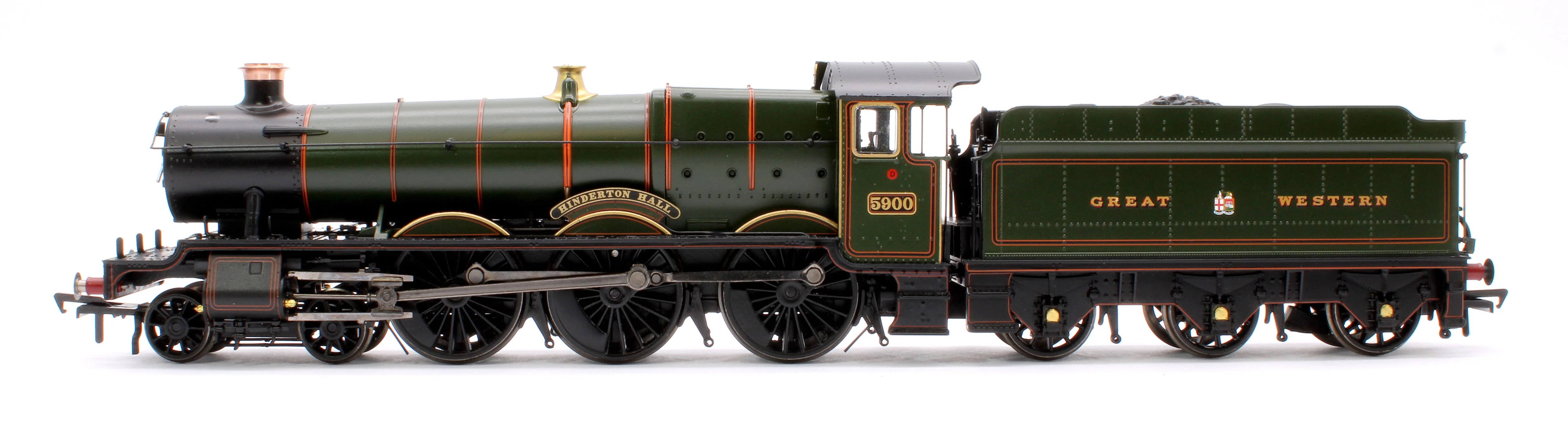 32-004A GWR 49XX 'Hall' 5900 'Hinderton Hall' GWR Lined Green (GW Crest) Steam Locomotive - Image 5