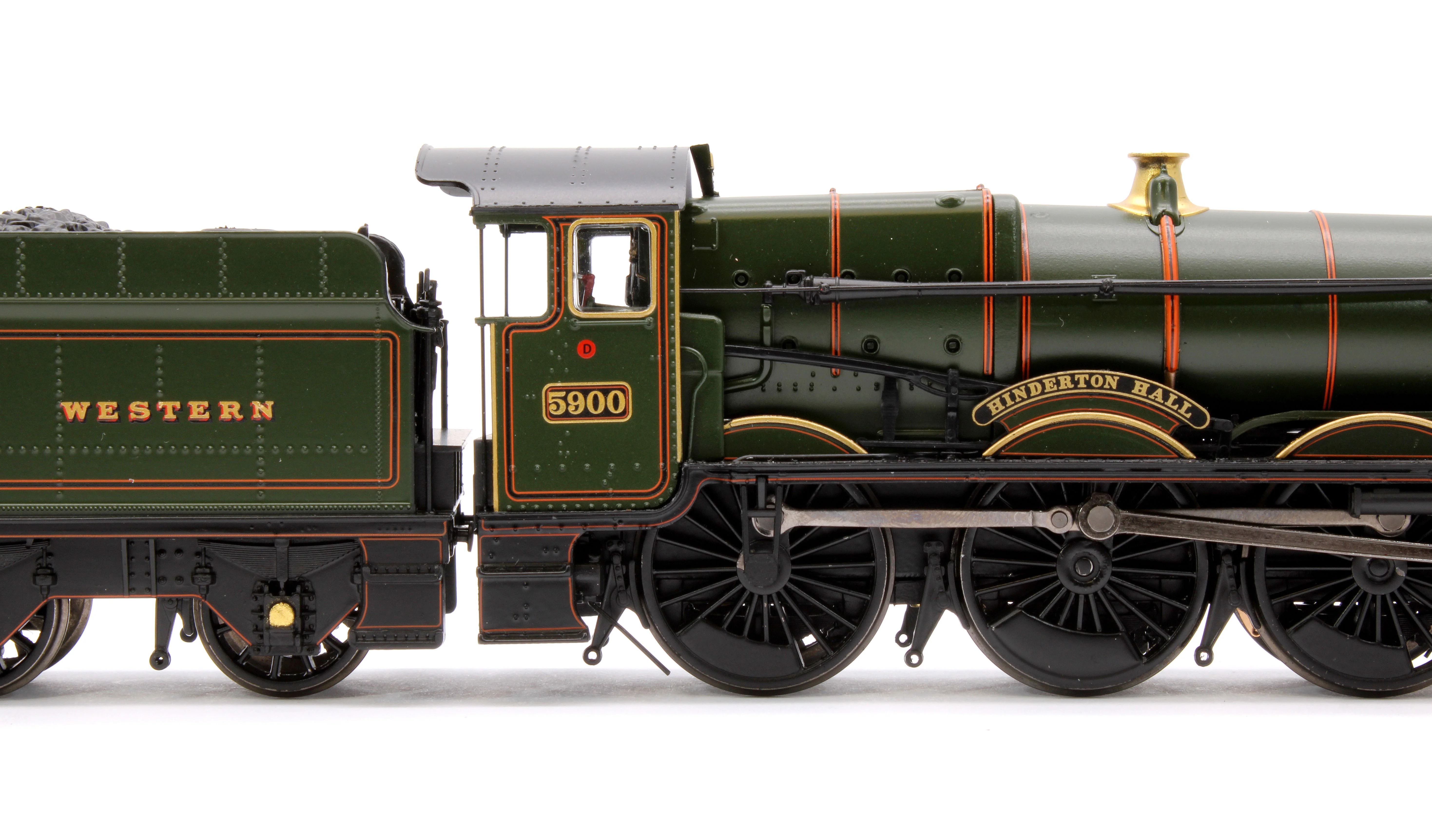 32-004A GWR 49XX 'Hall' 5900 'Hinderton Hall' GWR Lined Green (GW Crest) Steam Locomotive - Image 7