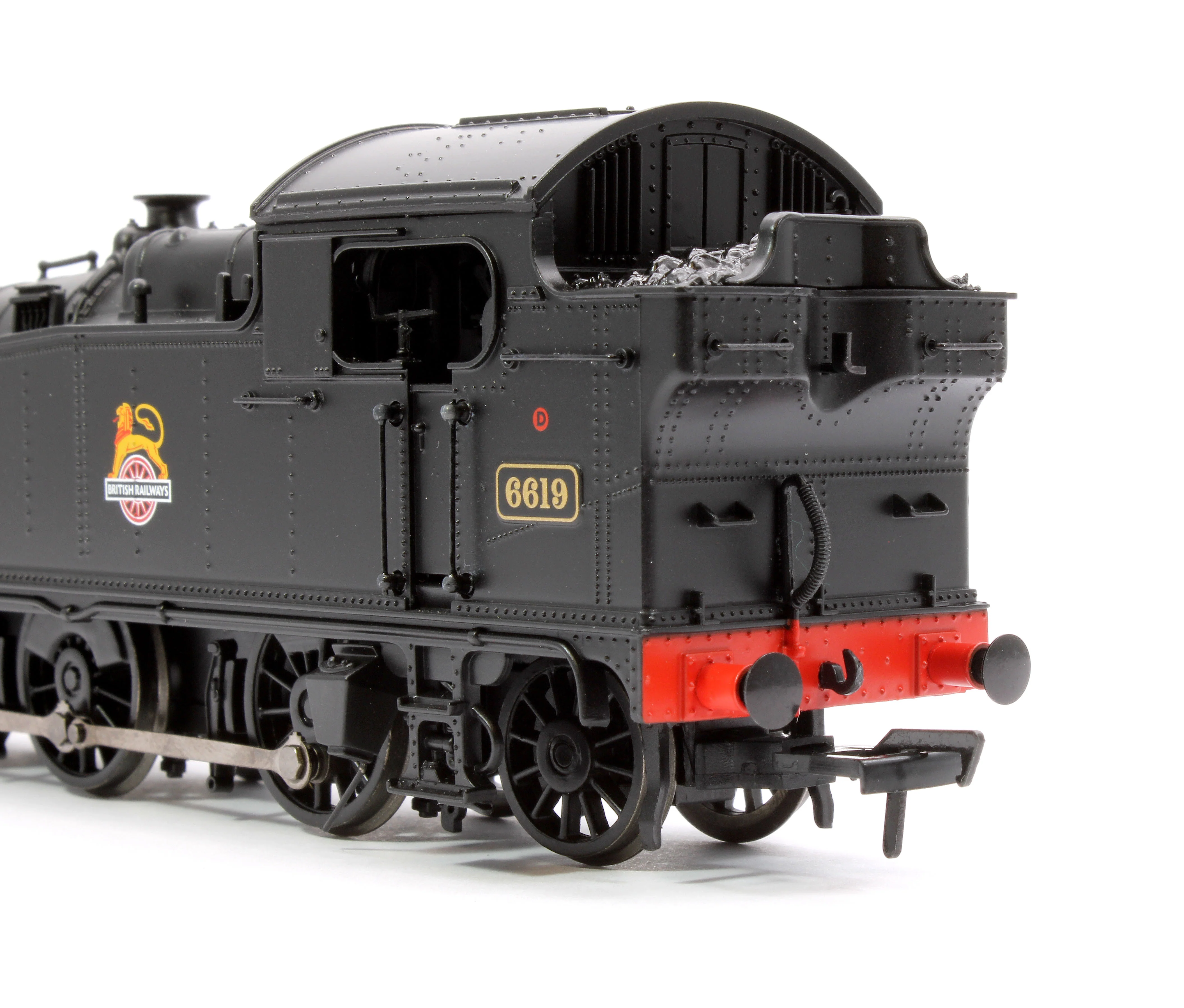 32-085A GWR 56XX Tank 6619 BR Black (Early Emblem) Steam Locomotive - Image 10
