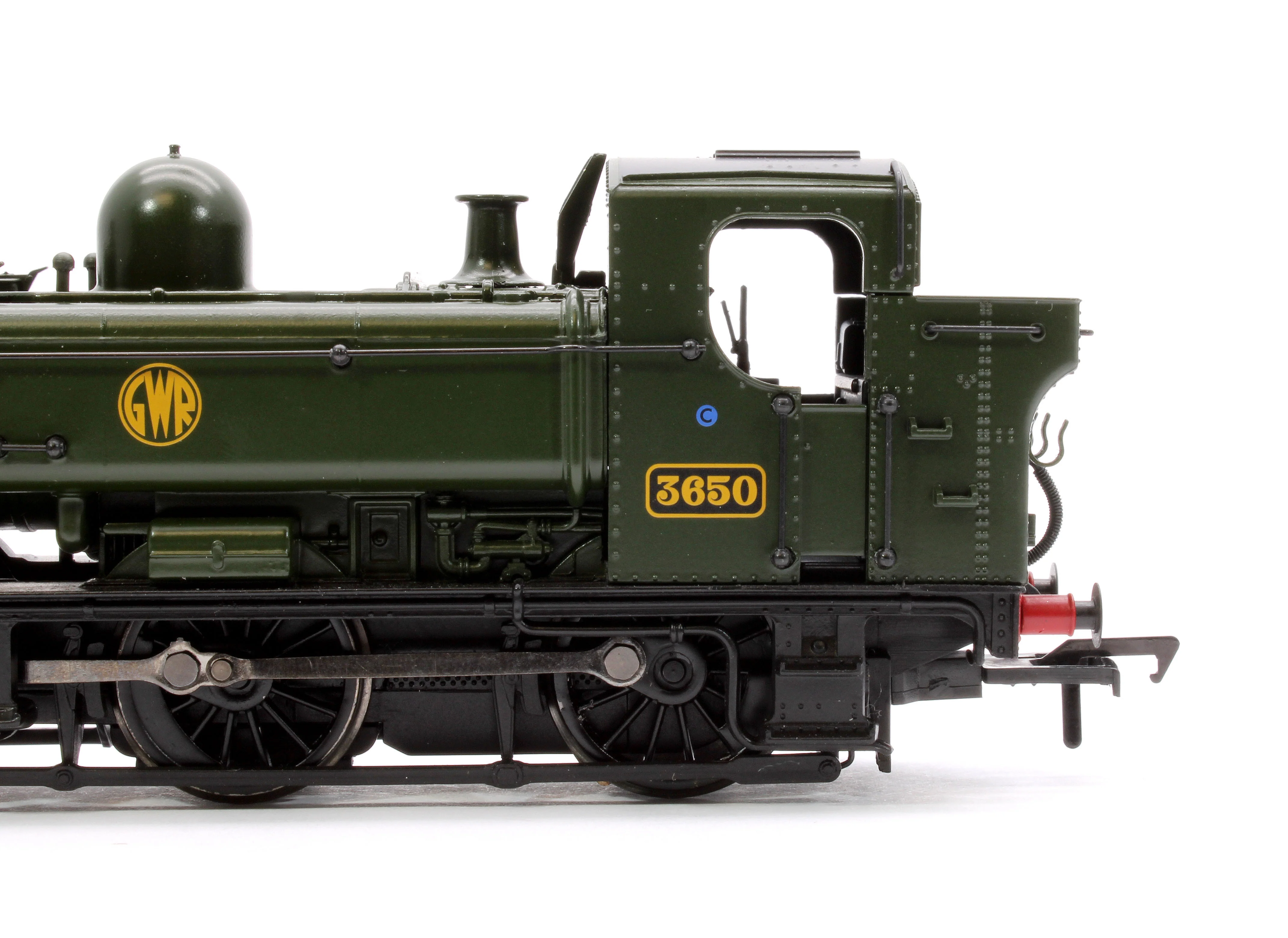 32-198 GWR 8750 Pannier Tank 3650 GWR Green (Shirtbutton) Steam Locomotive - Image 8