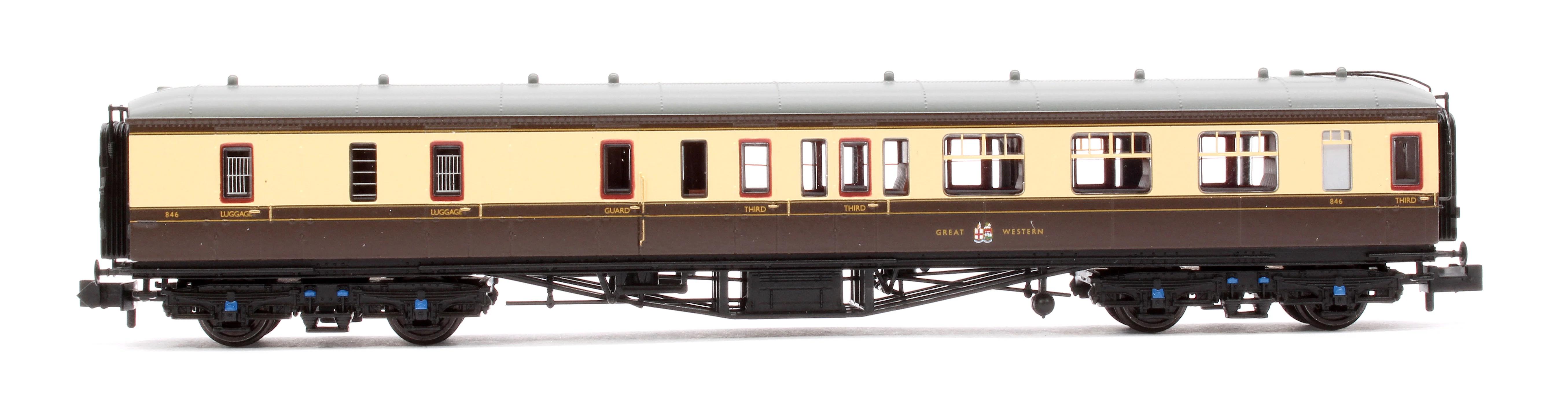 374-511B GWR Hawksworth Brake Third Corridor GWR Chocolate & Cream No.846 - Image 2