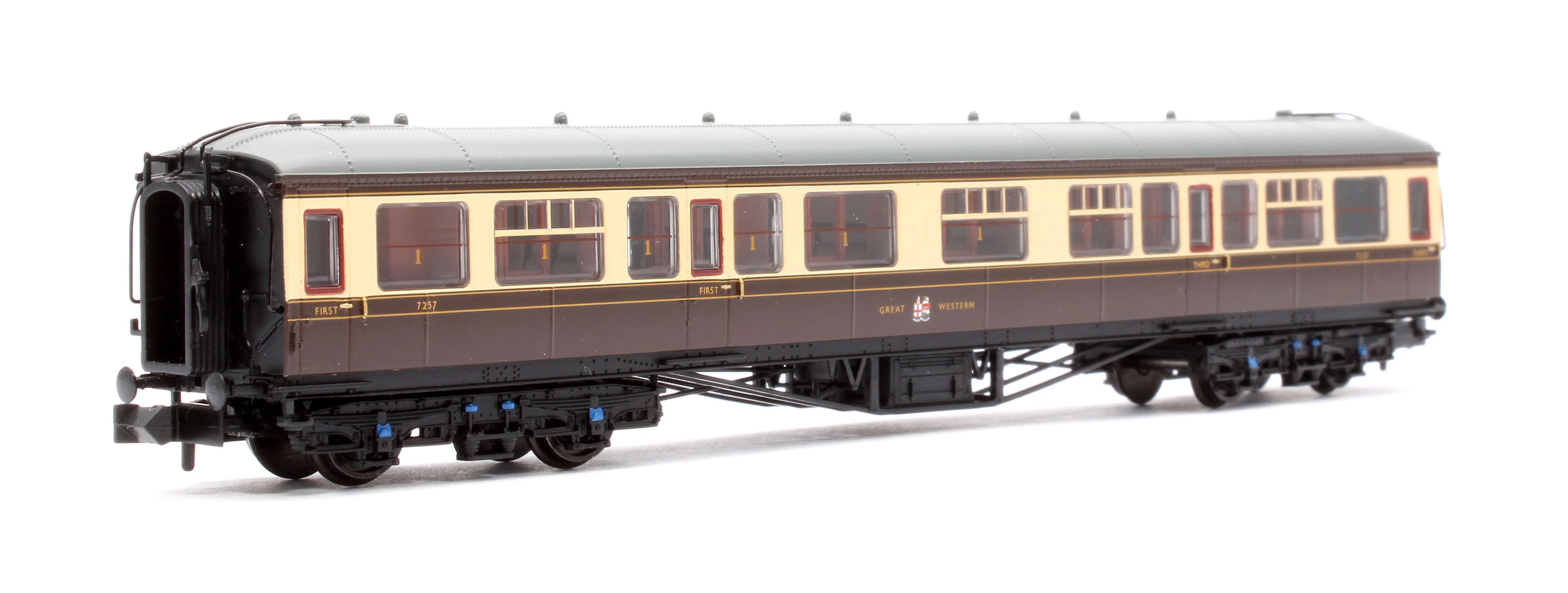 374-561B GWR Hawksworth Composite Corridor GWR Chocolate & Cream No.7257 - Image 3