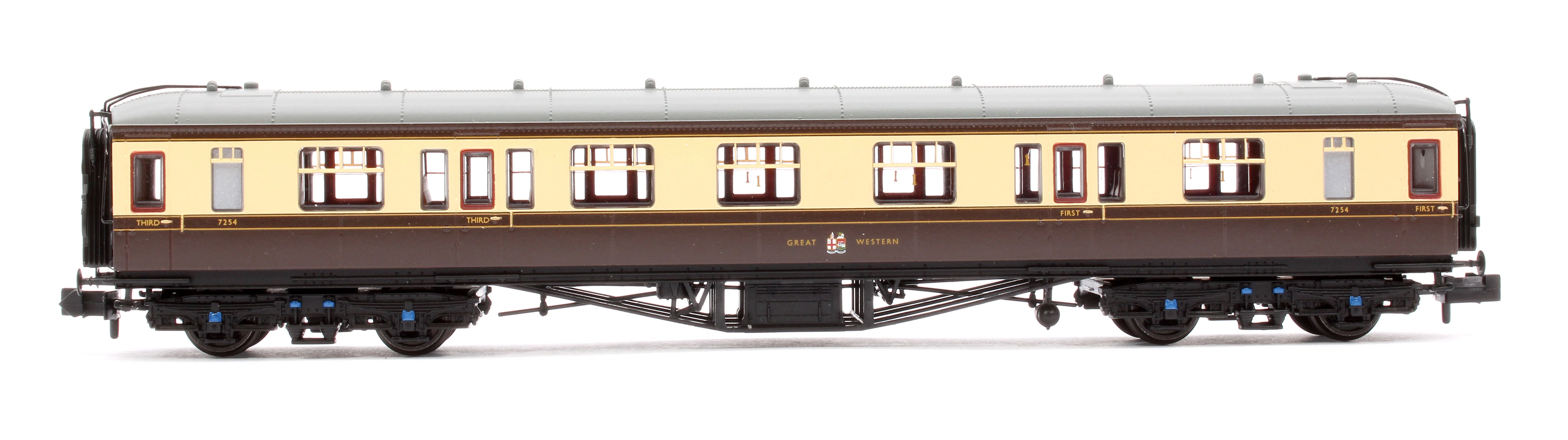 374-561A GWR Hawksworth Composite Corridor GWR Chocolate & Cream No.7254 - Image 2