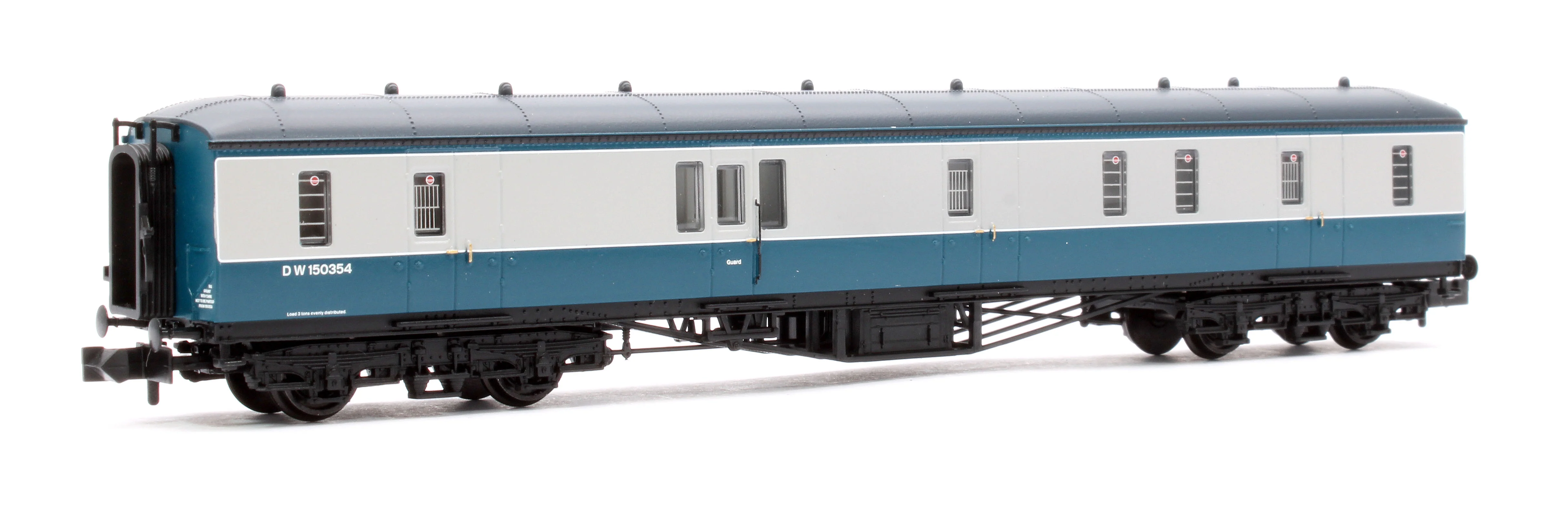 374-589 GWR Hawksworth Full Brake BR Departmental Blue & Grey DW150354 - Image 3