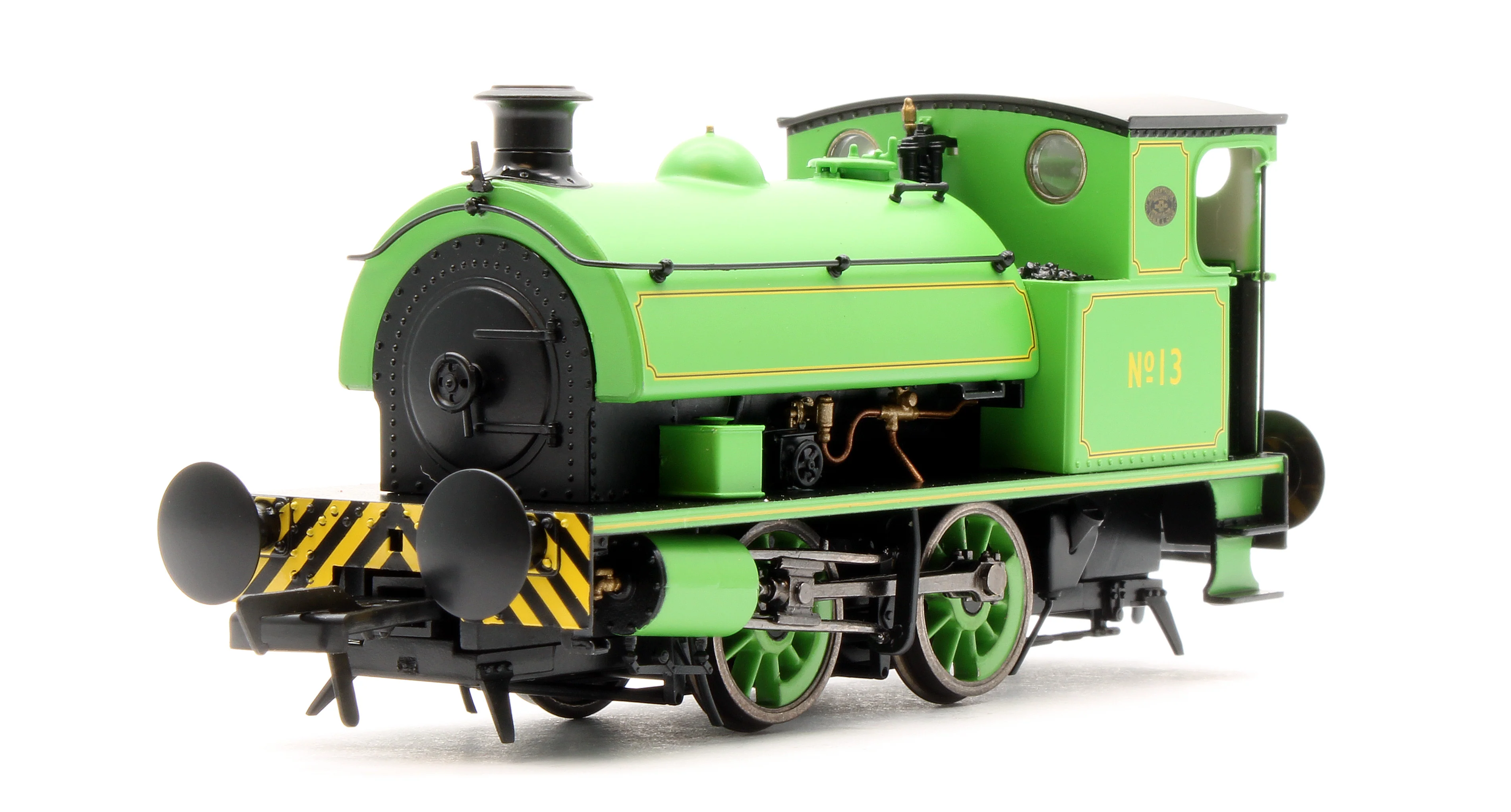 4S-024-008 Hawthorn Leslie 0-4-0 Yellow Chevrons Newcastle Electric Supply 13 - Steam Tank Locomotive