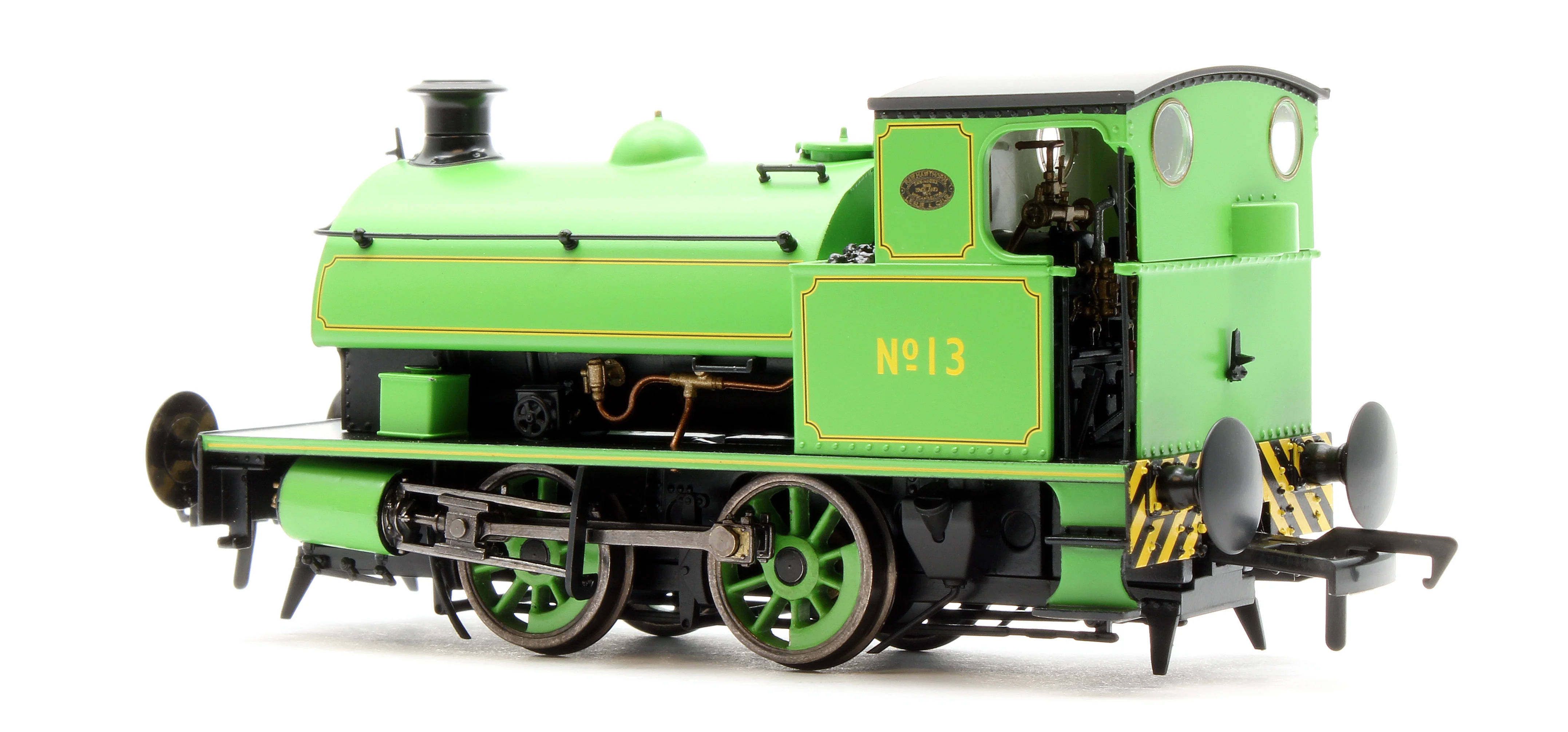 4S-024-008 Hawthorn Leslie 0-4-0 Yellow Chevrons Newcastle Electric Supply 13 - Steam Tank Locomotive - Image 4