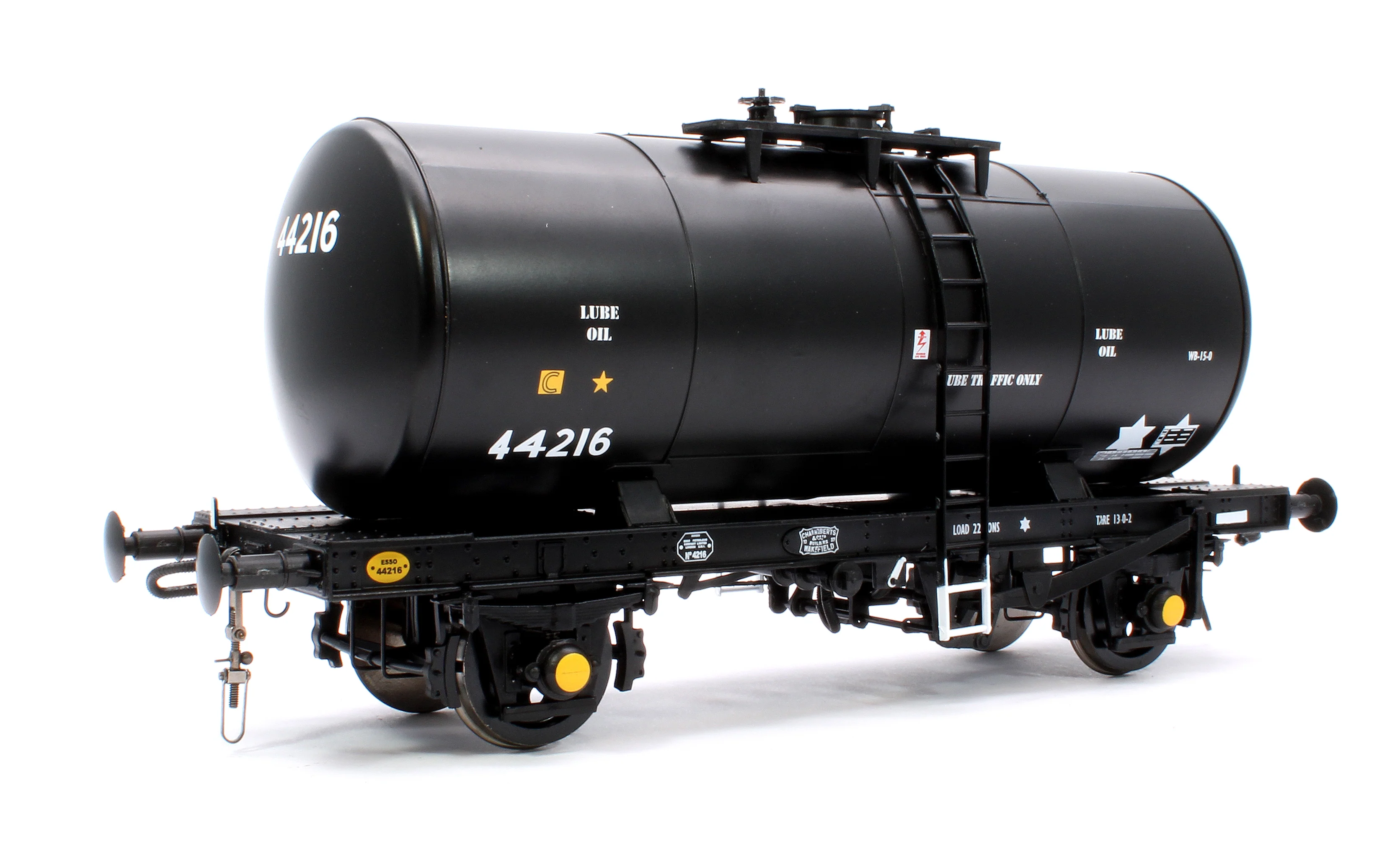 1019 35T 'B' Tank ESSO ‘Lube Traffic Only’ Black No. 44216 - Image 3
