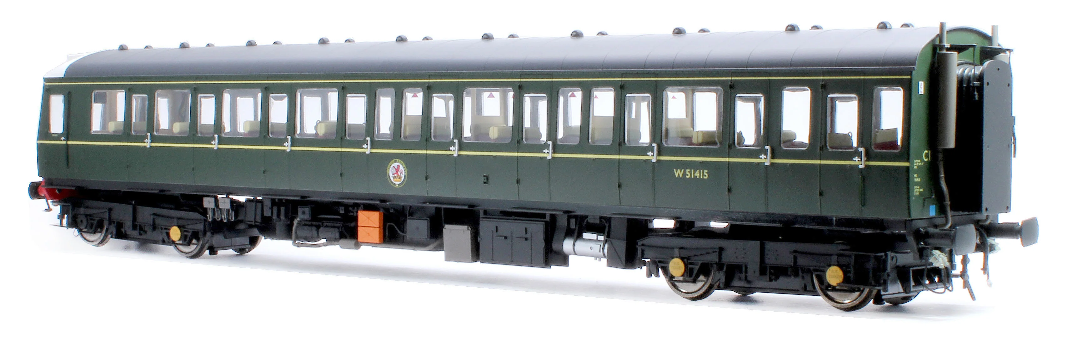 1176 Class 117 BR Green (Small Yellow Panel) 3 Car DMU - Image 16
