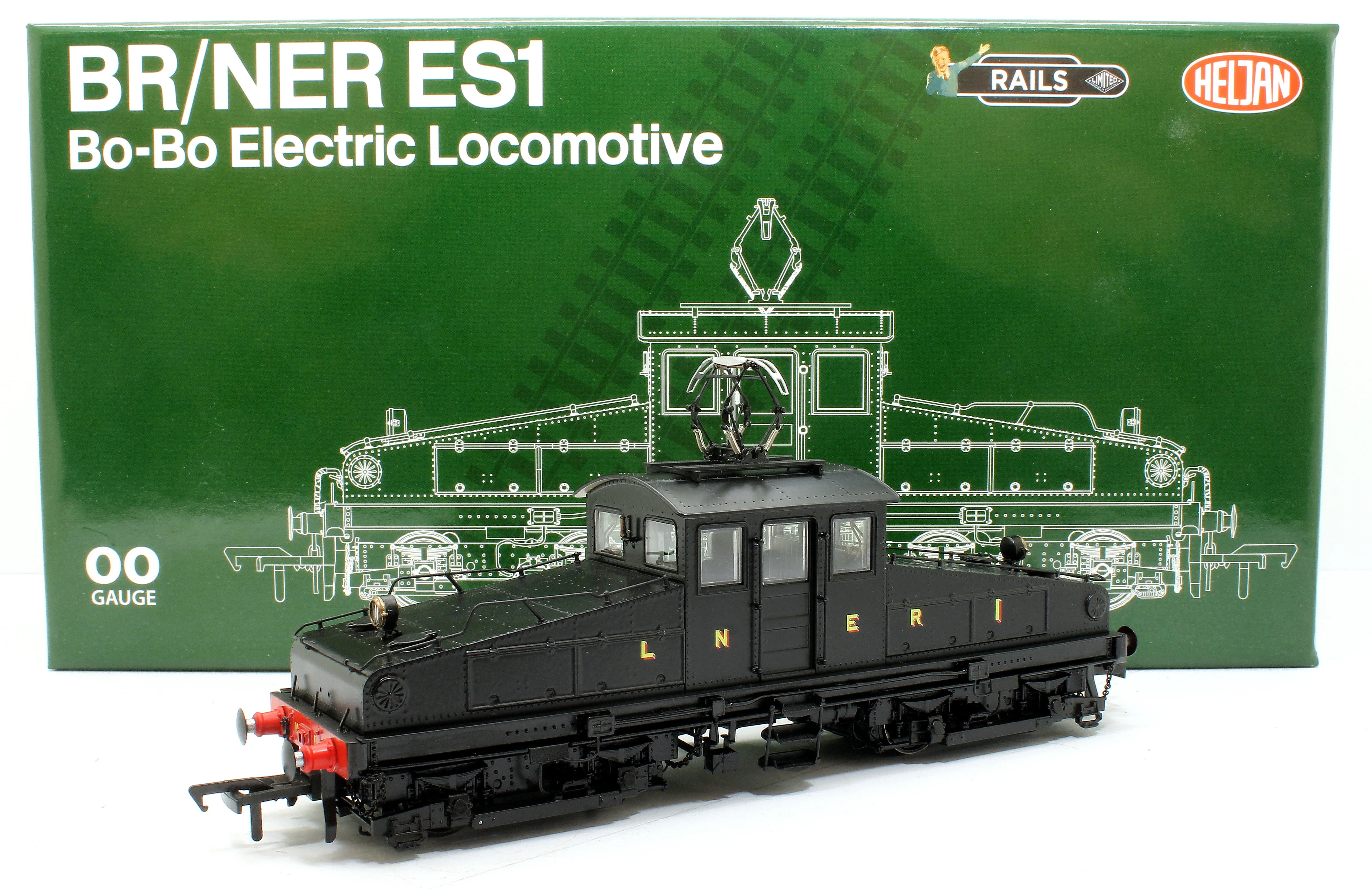 1202 North Eastern Railway ES1 LNER Unlined Black Bo-Bo Electric Locomotive No.1 - Image 18