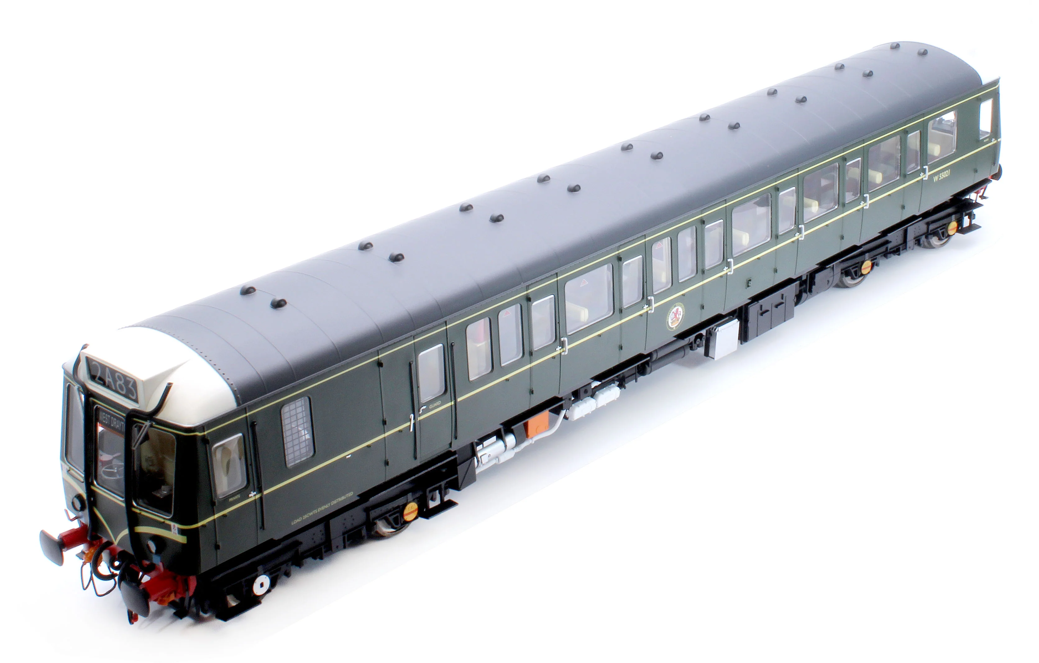 1210 Class 121 BR Green (Speed Whiskers) Single Car DMU W55021 - Image 11