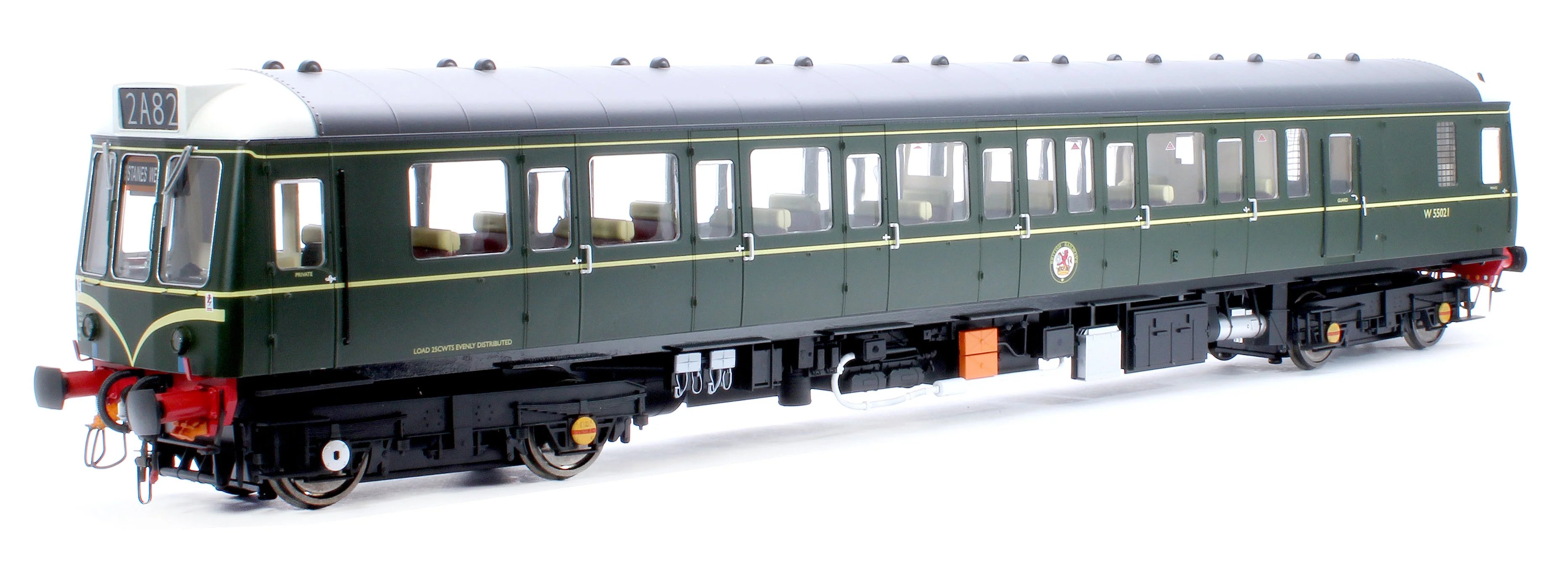 1210 Class 121 BR Green (Speed Whiskers) Single Car DMU W55021 - Image 4