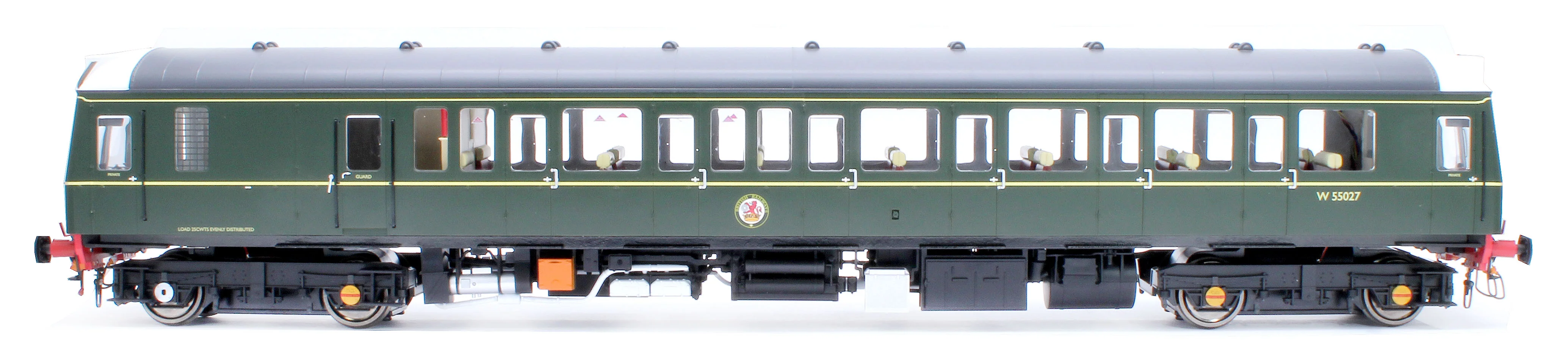 1211 Class 121 BR Green (Small Yellow Panel) Single Car DMU W55027 - Image 3