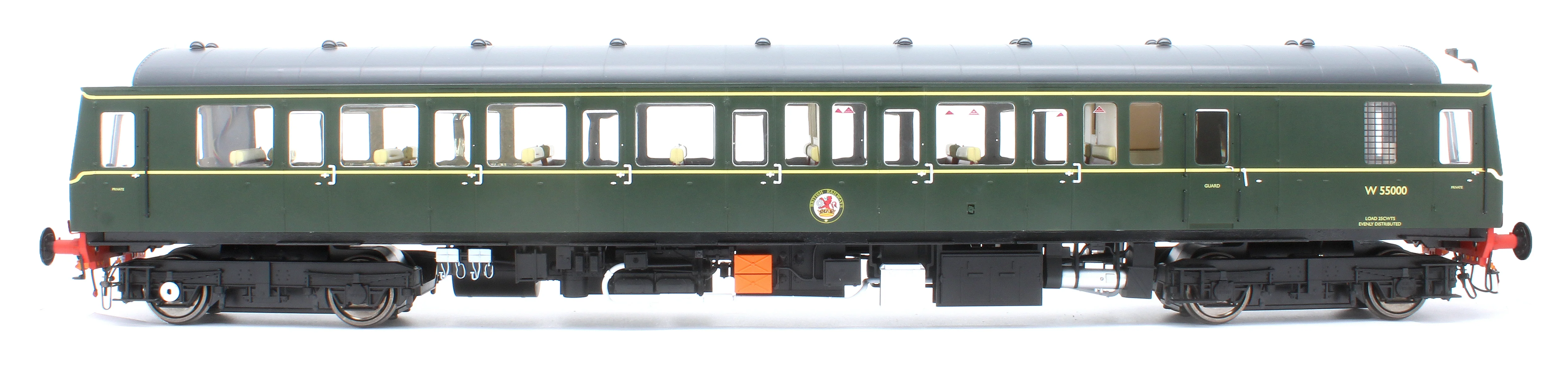 1220 Class 122 BR Green (Speed Whiskers) Single Car DMU W55000 - Image 6