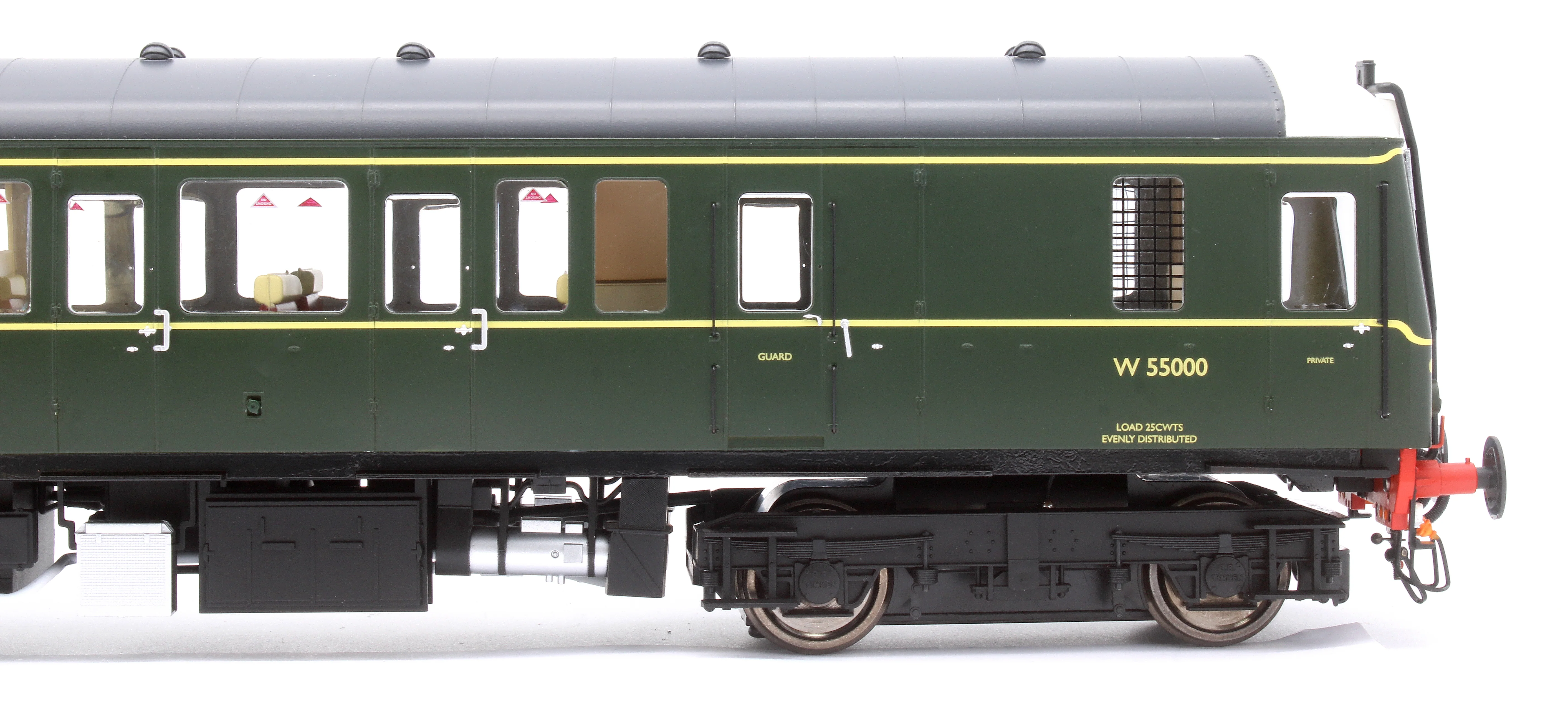 1220 Class 122 BR Green (Speed Whiskers) Single Car DMU W55000 - Image 8