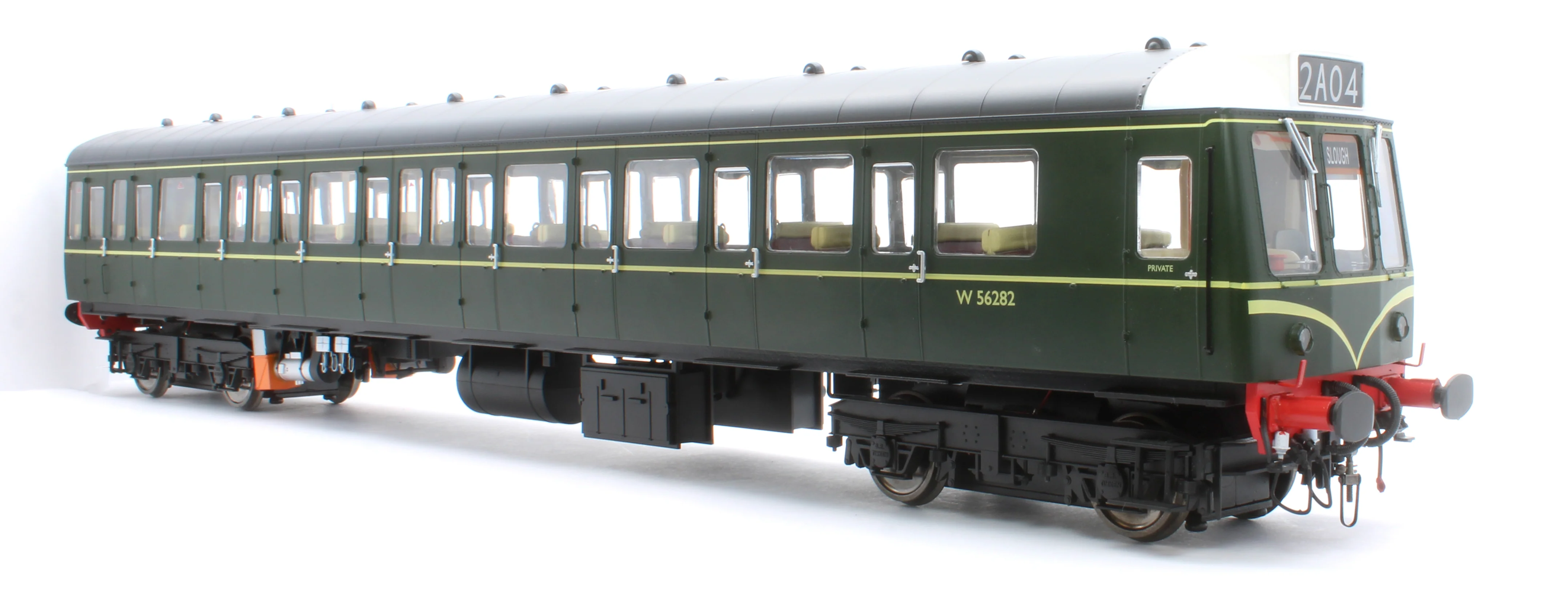 1240 Class 149 BR Green (Speed Whiskers) Unpowered DMU Trailer Car W56282 - Image 3