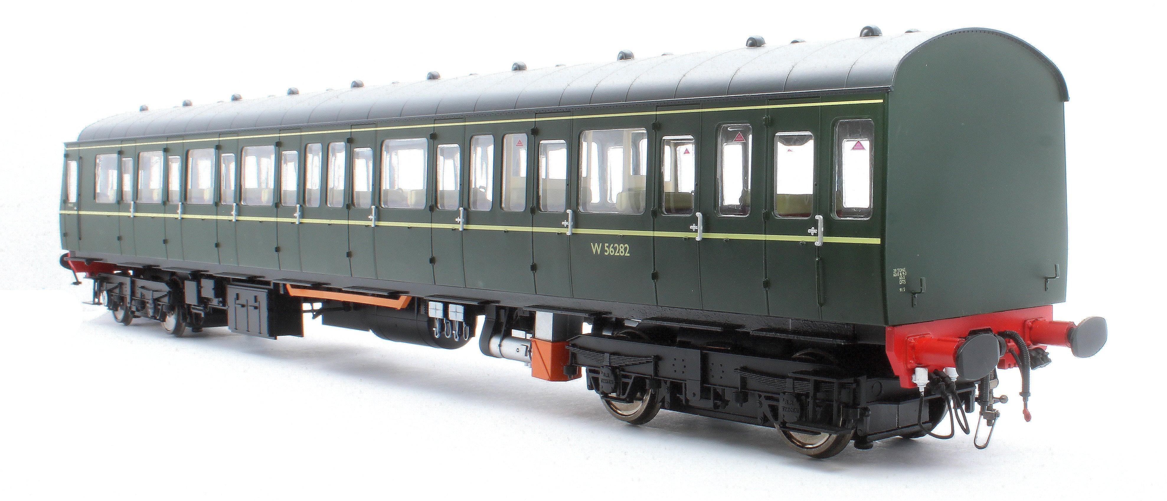 1240 Class 149 BR Green (Speed Whiskers) Unpowered DMU Trailer Car W56282 - Image 4
